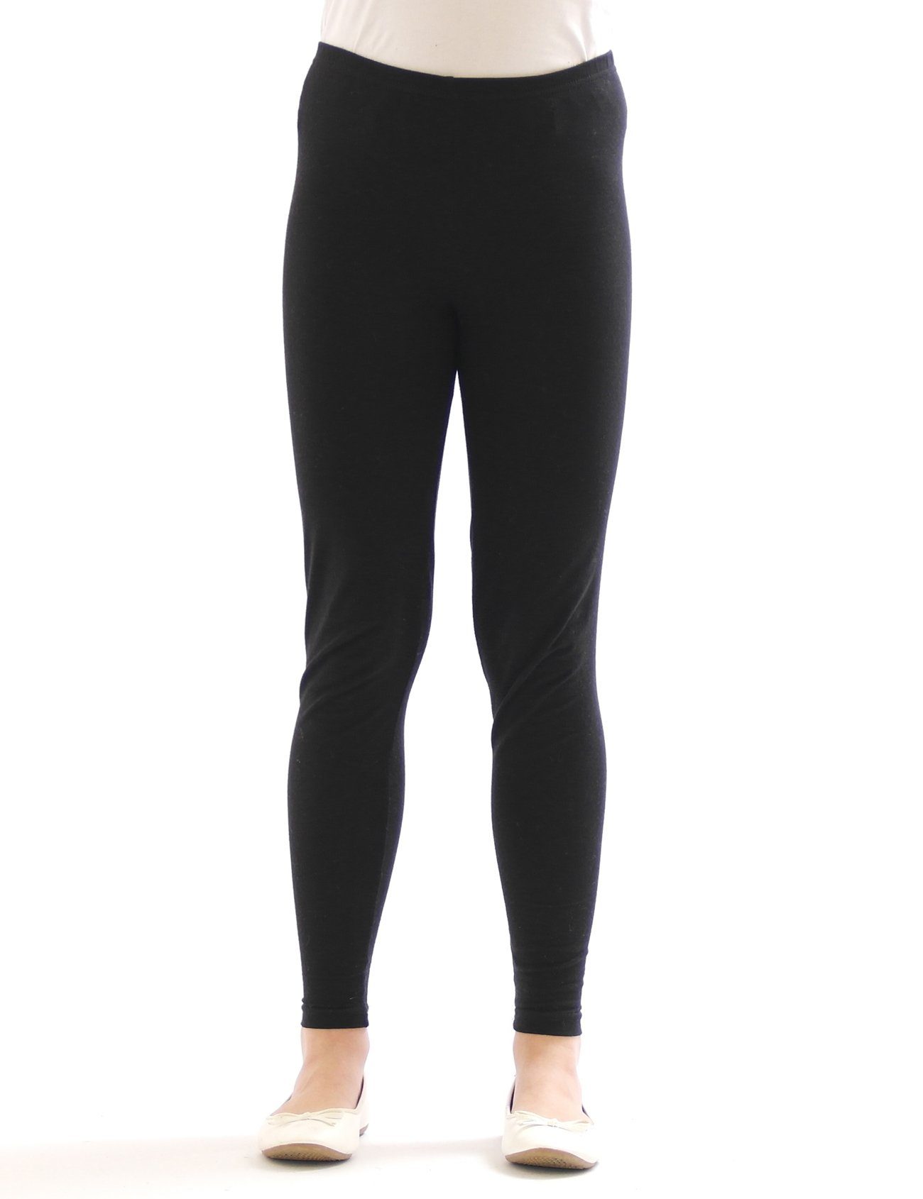 SYS Leggings Kinder Mädchen Leggings Hose lang blickdicht aus Baumwolle