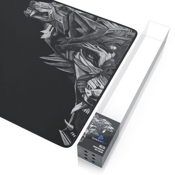 Titanwolf Gaming Mauspad, XXL, glattes Stoffgewebe, Speed Mousepad 900 x 400mm große Fläche