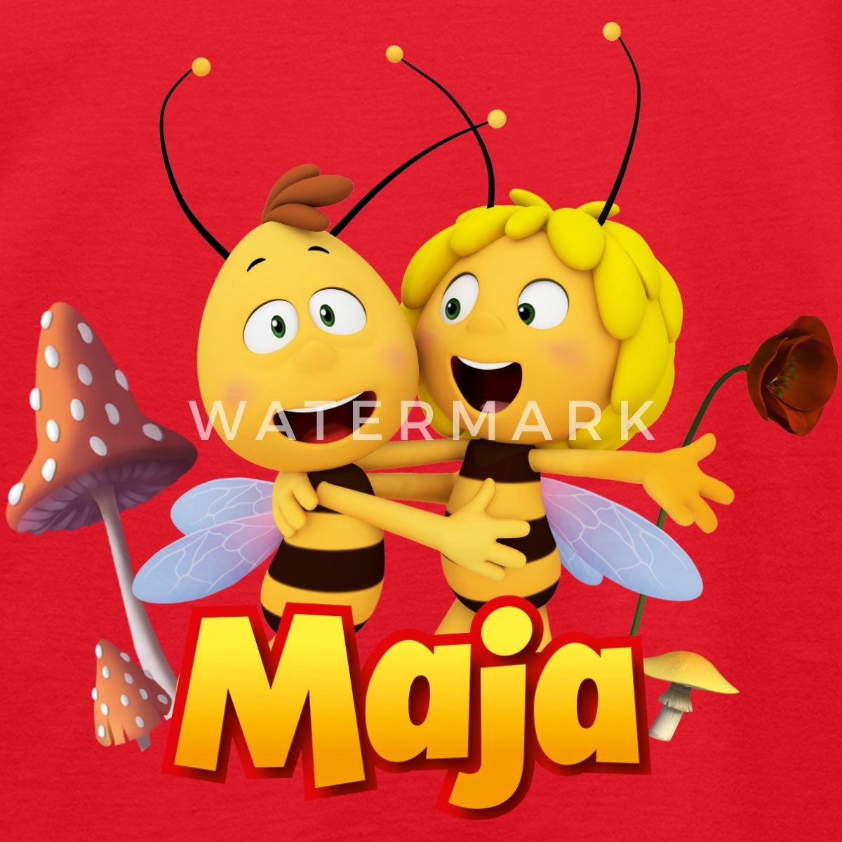 Spreadshirt T-Shirt Biene Maja Freundschaft Mit Willi Kinder T-Shirt (1-tlg)