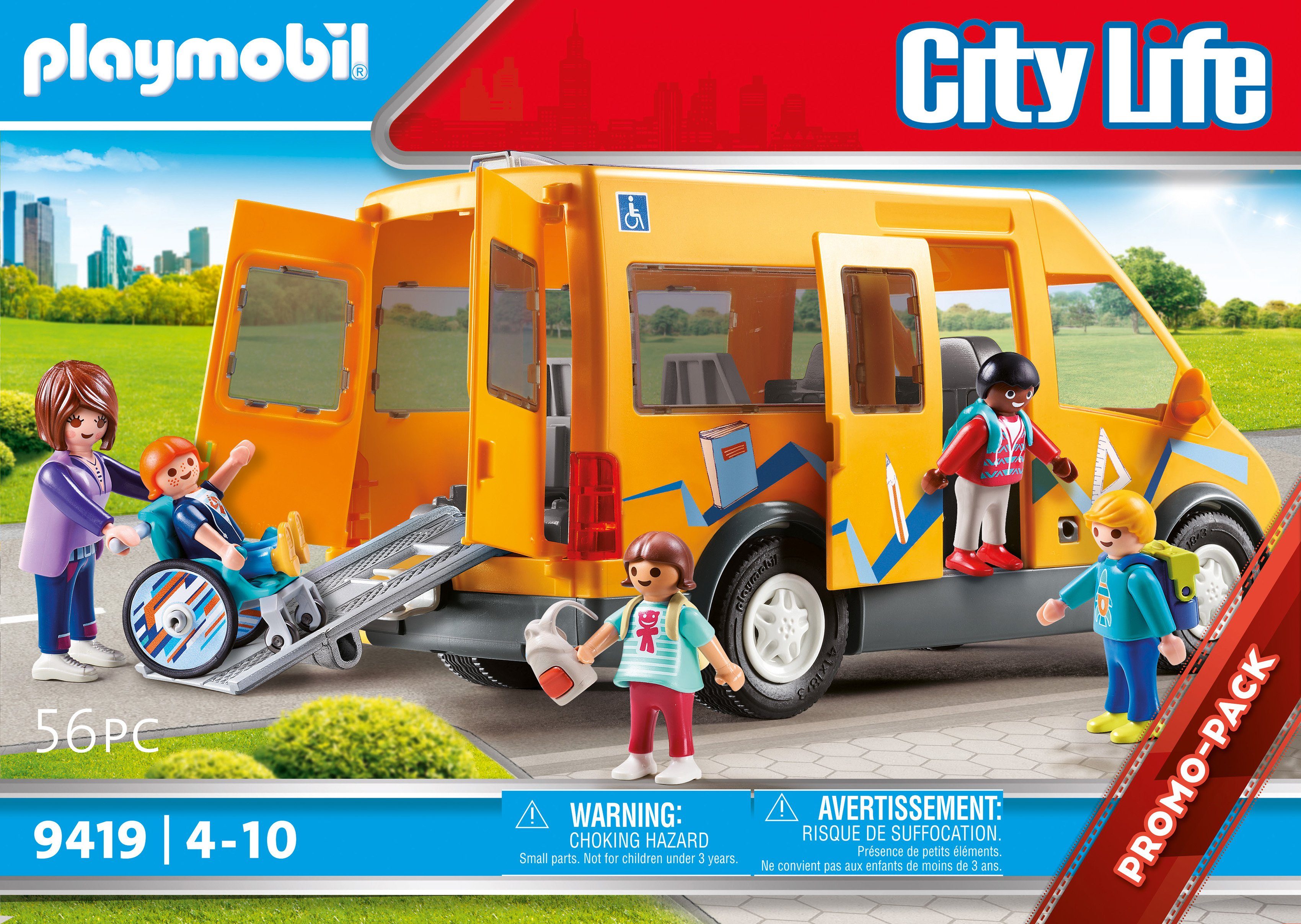 Image of Playmobil® Konstruktions-Spielset »Schulbus (9419), City Life«, Made in Europe
