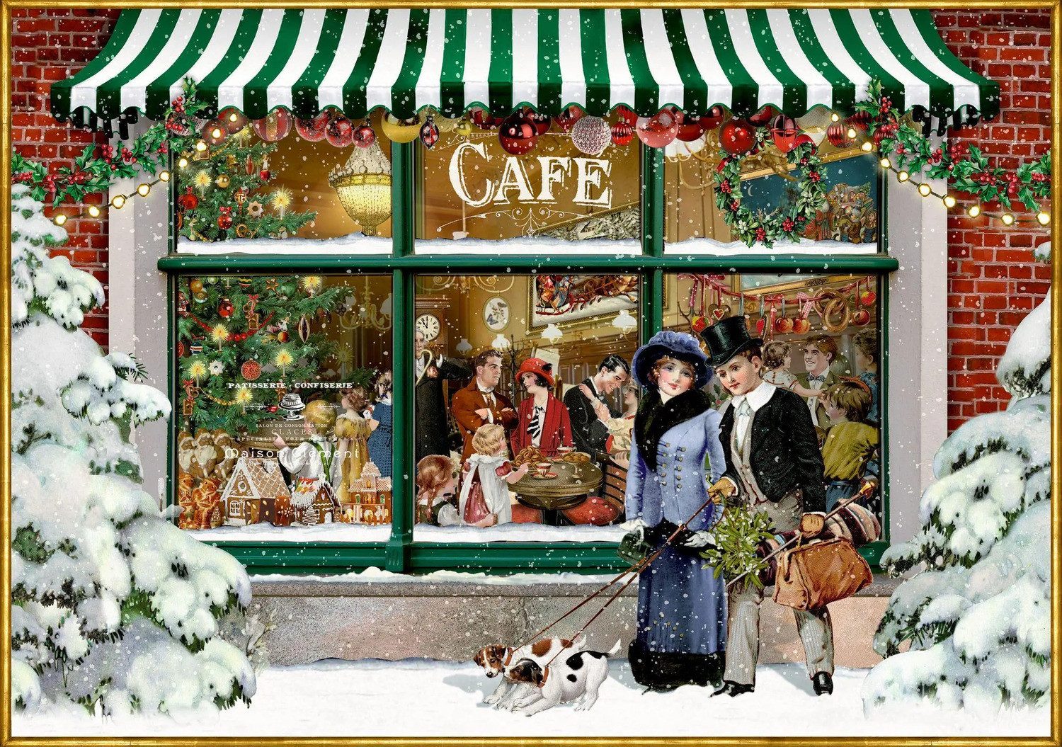 Coppenrath Puzzle Puzzle - Nostalgisches Weihnachtscafé. 1000 Teile, 1000 Puzzleteile