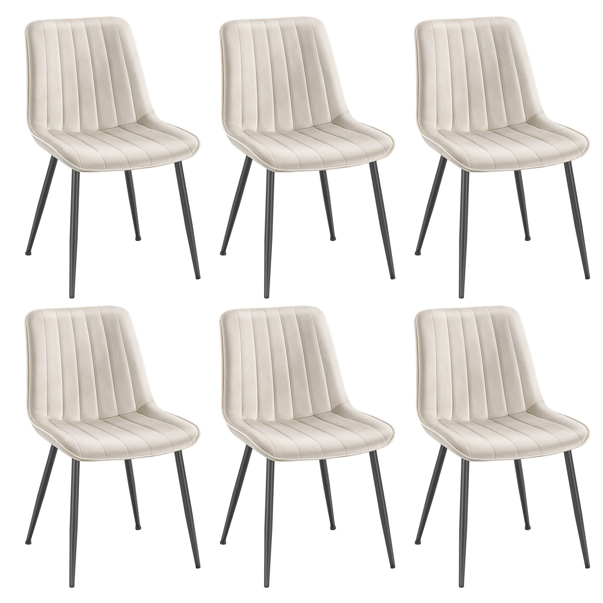 SONGMICS Esszimmerstuhl Stuhlset – Polsterstühle, Moderner günstig online kaufen
