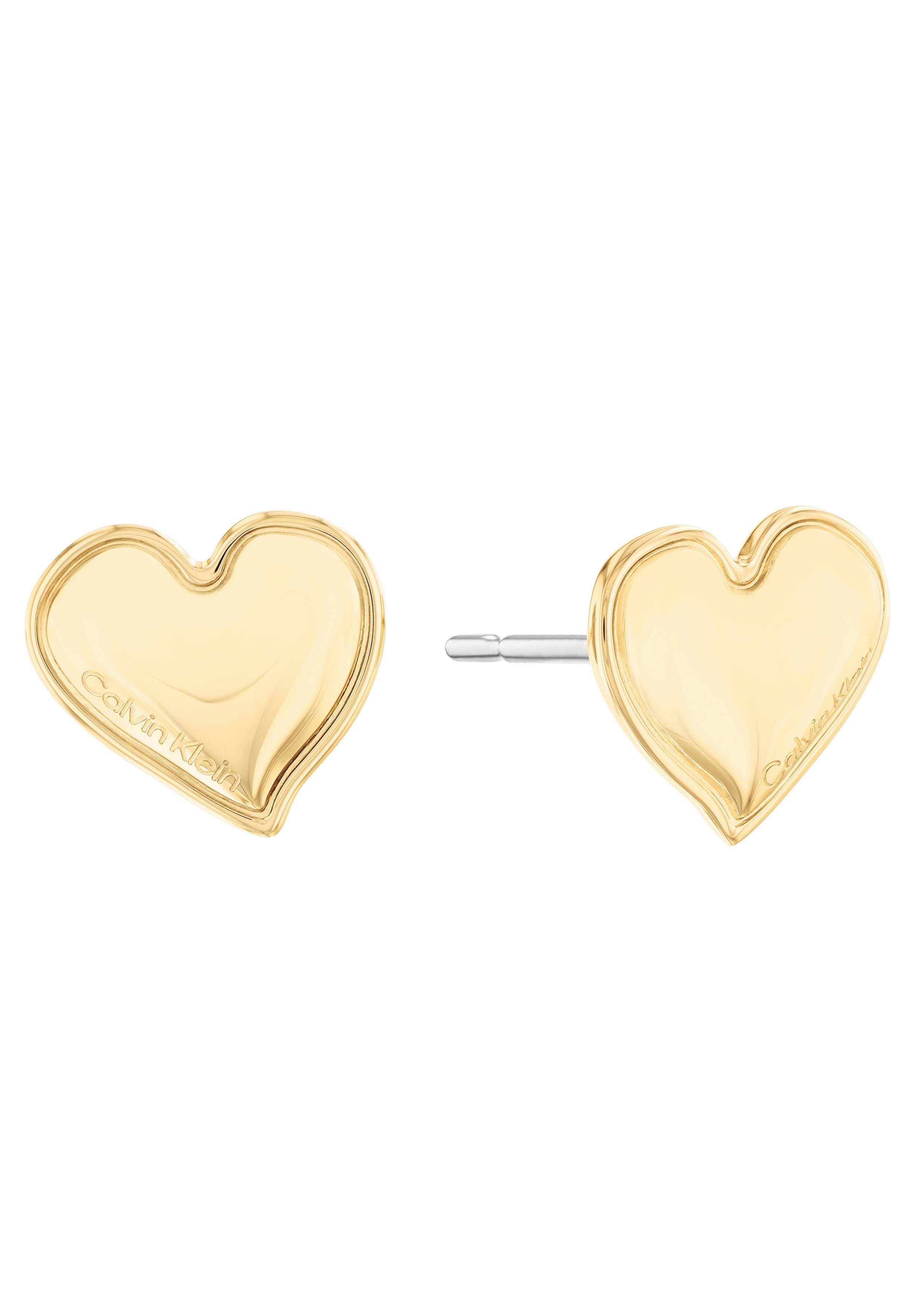 Calvin Klein Paar Ohrstecker Schmuck Edelstahl Ohrschmuck Damenohrringe, mit Zirkonia (synth)