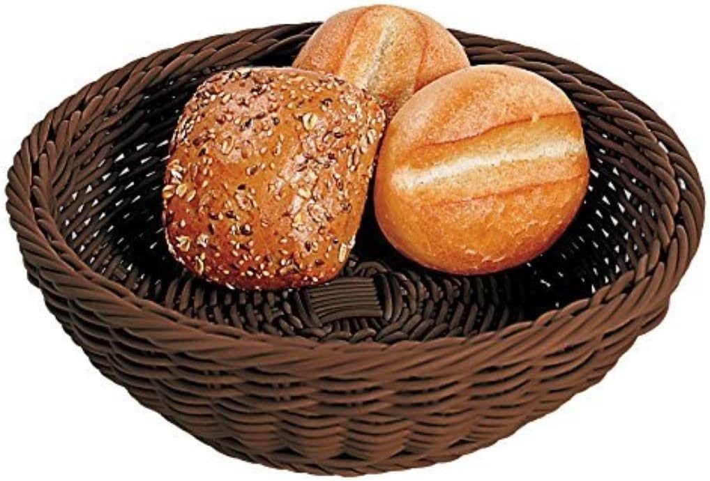 KESPER® Brotkorb Brot- und Obstkorb, rund, Kunststoffgeflecht, ø 28.5 cm, Höhe 9 cm, (1-tlg)
