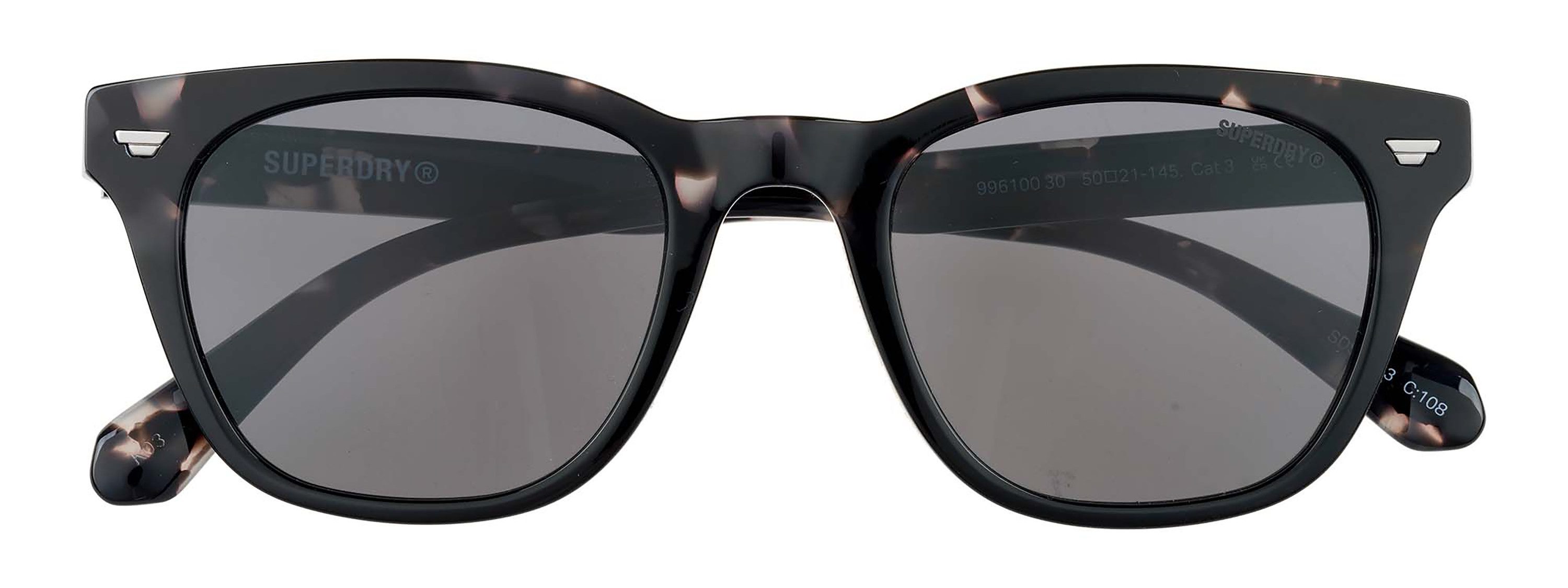 Superdry Sonnenbrille Modell 996100 Form Karree/Eckig, Logoschriftzug auf Bügel, Kunststofffassung
