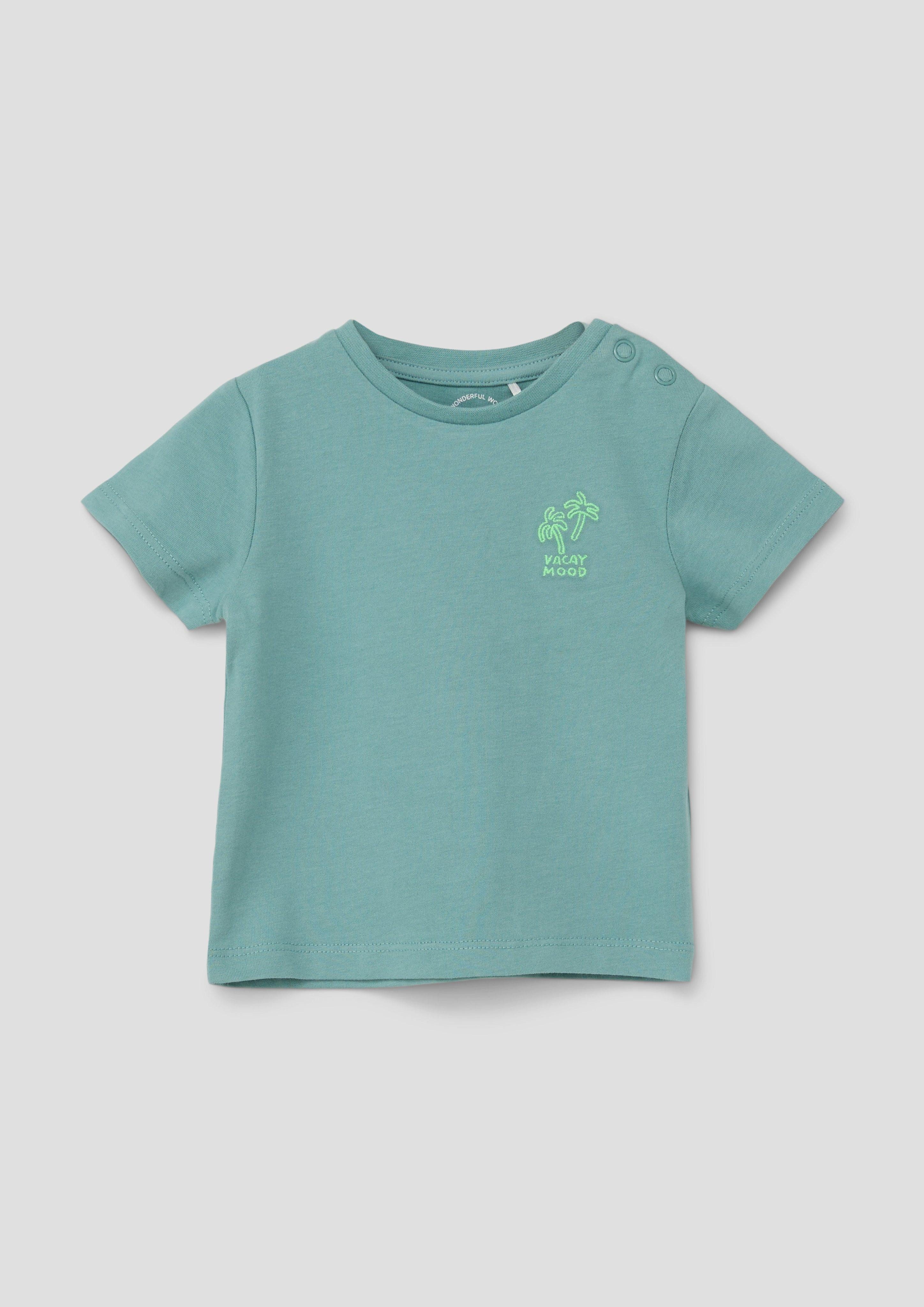 s.Oliver Kurzarmshirt T-Shirt aus Baumwolle mit günstig online kaufen