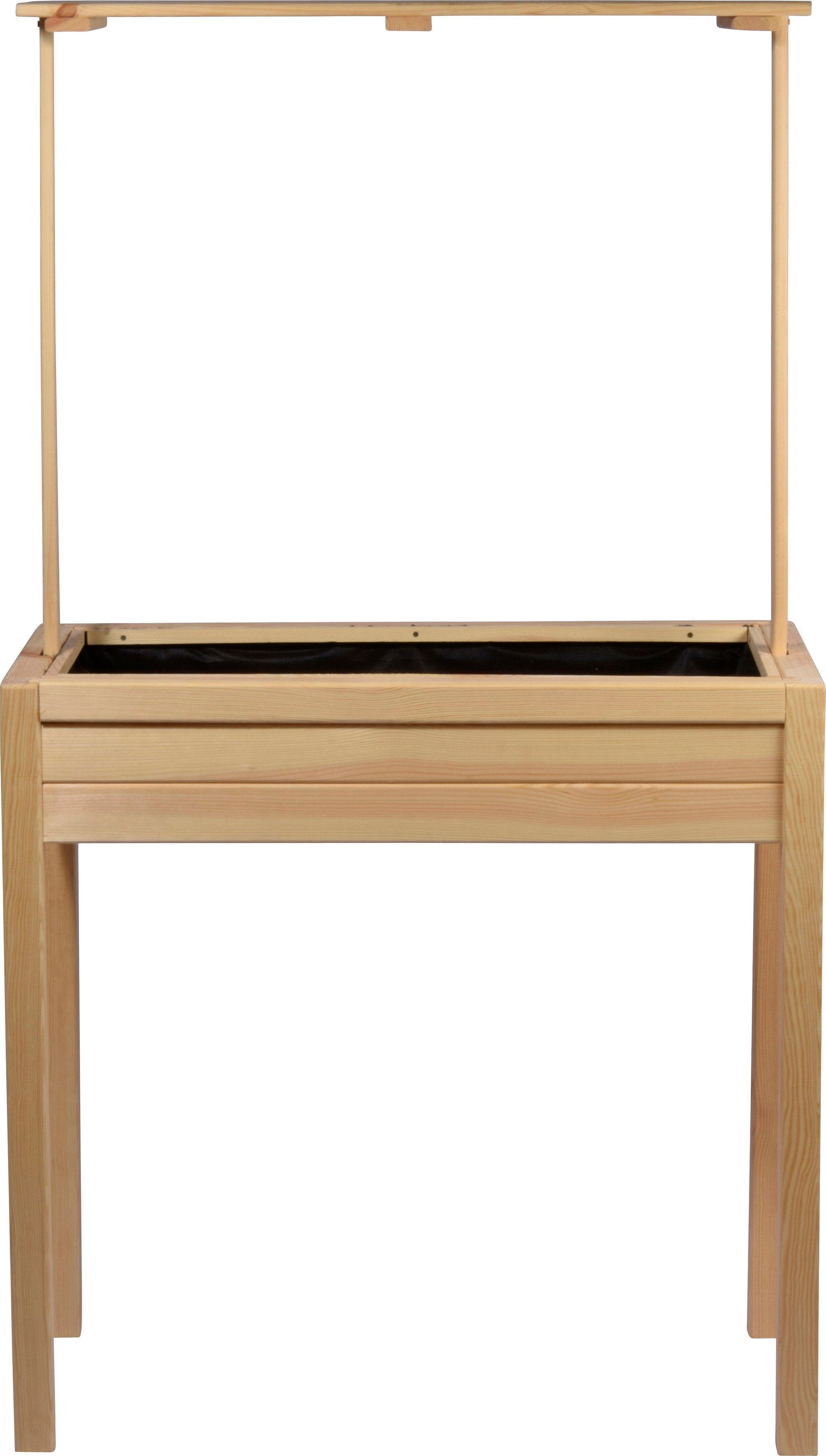 dobar Hochbeet Florenz, mit erhöhter Ablage, FSC®-Kiefernholz, transparent imprägniert