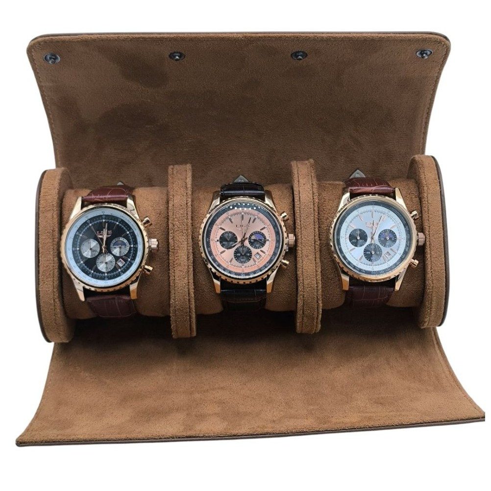 Tidy Quarzuhr Geschenkset Uhrenrolle inkl 3x günstig online kaufen