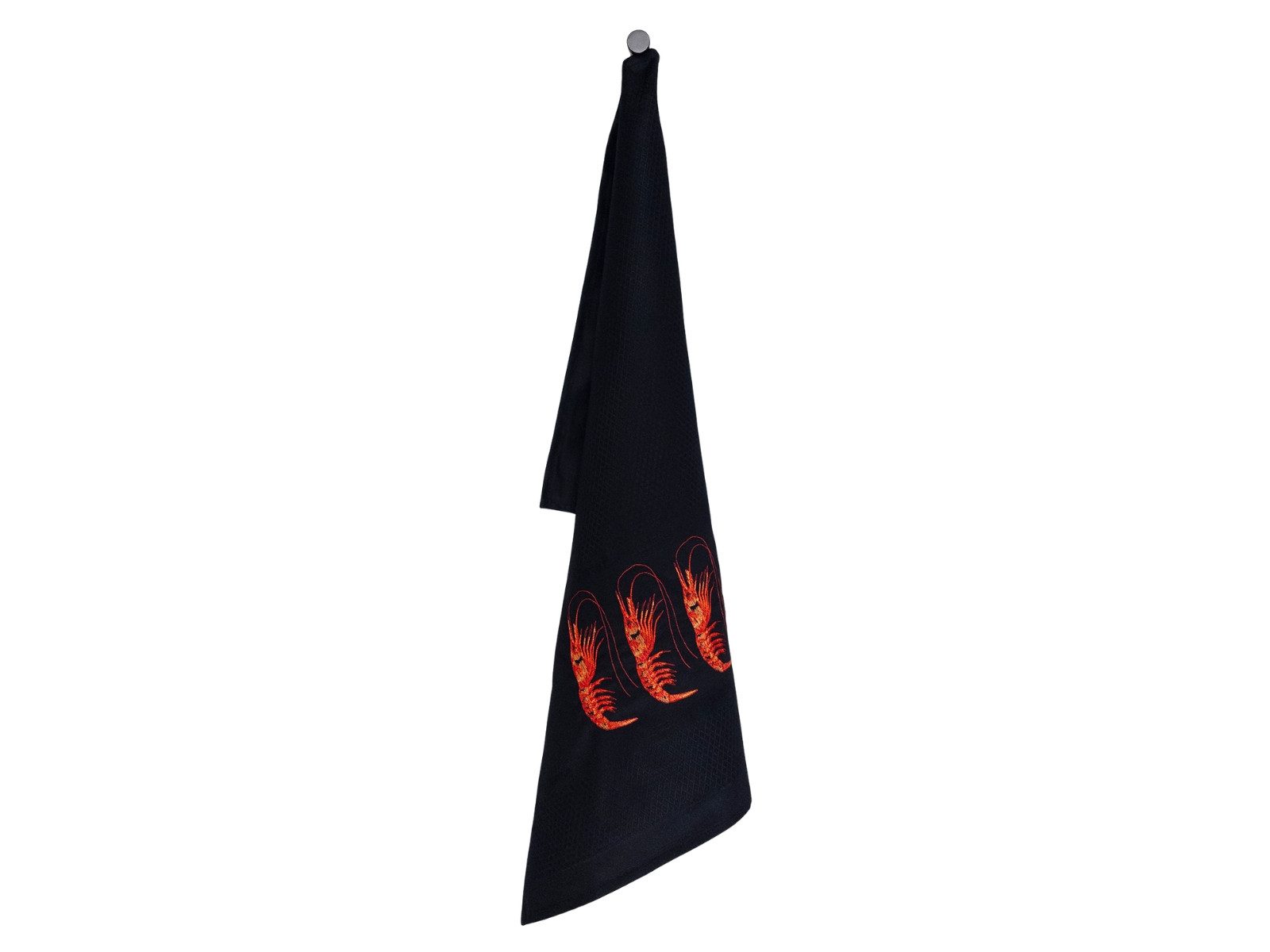 Vista Portuguese Geschirrtuch Geschirrtuch Prawns schwarz 50x70cm