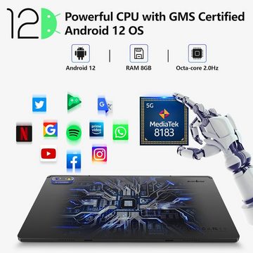 kinstone Tablet (10", 256 GB, Andriod 12, 10 Android 12 Gaming Tablet: Octa-Core, 8GB RAM, 256GB ROM)