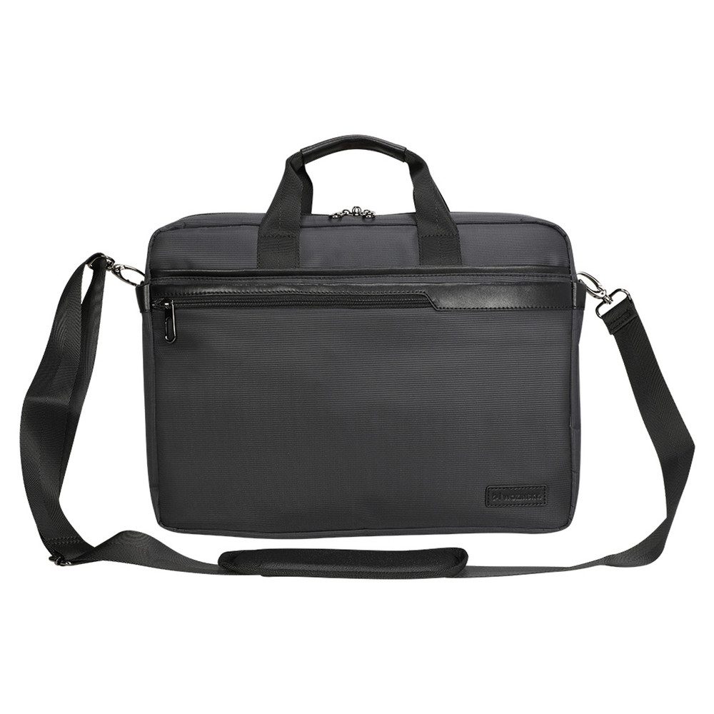 Wozinsky Laptoptasche Notebooktasche Aktentasche Umhängetasche (Spar-Set, 1-tlg., 15, 6 Zoll elegant), 3 Fächer, Schultergurt, Ledergriff