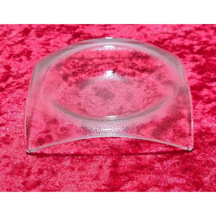 Lafinesse Dekoschale Dekoschale Glasschale transparent ca. 10x10x2 cm (10 Stück) (10 St)