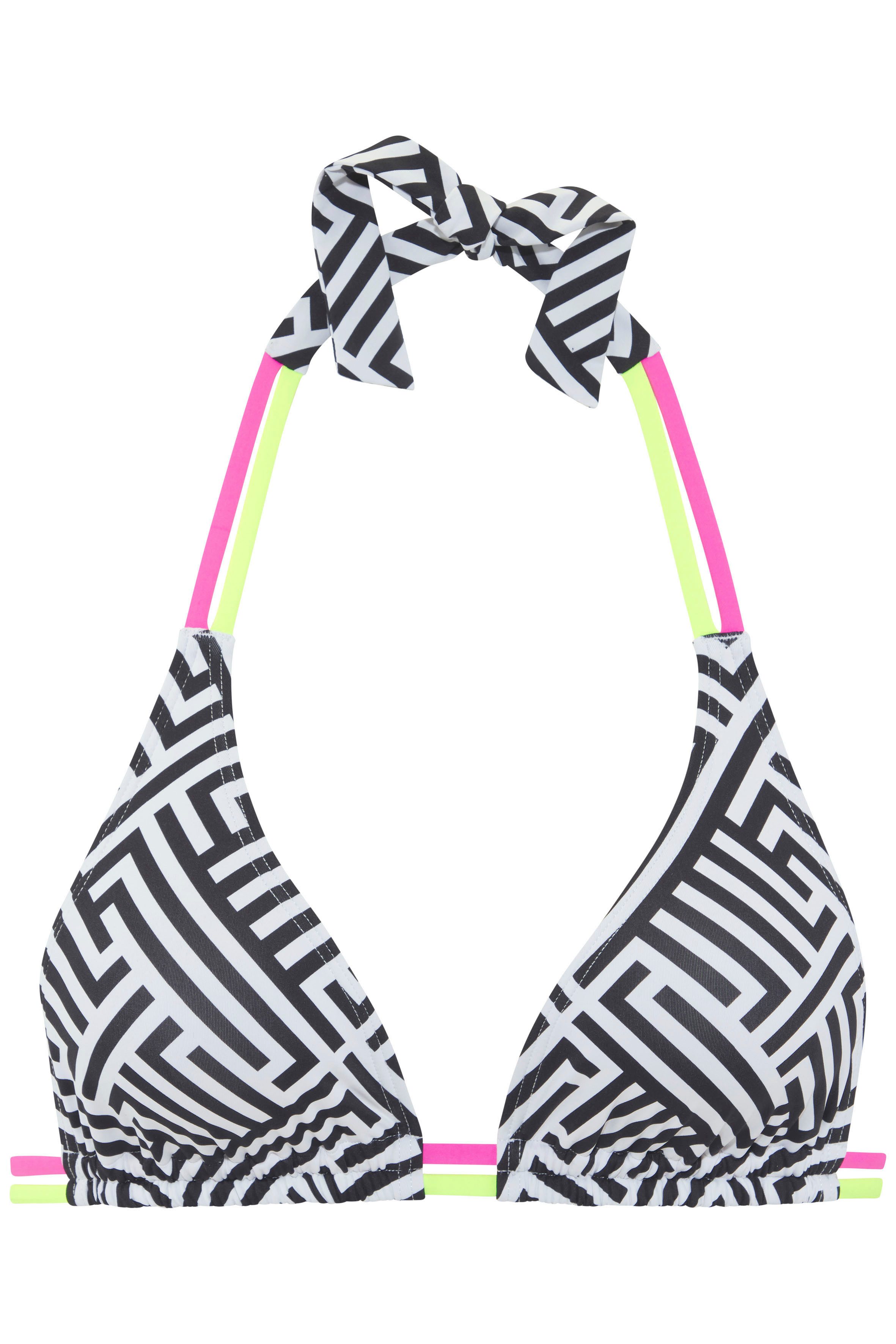 Buffalo Triangel-Bikini-Top Gioletta, mit modischen Kontrastträgern günstig online kaufen