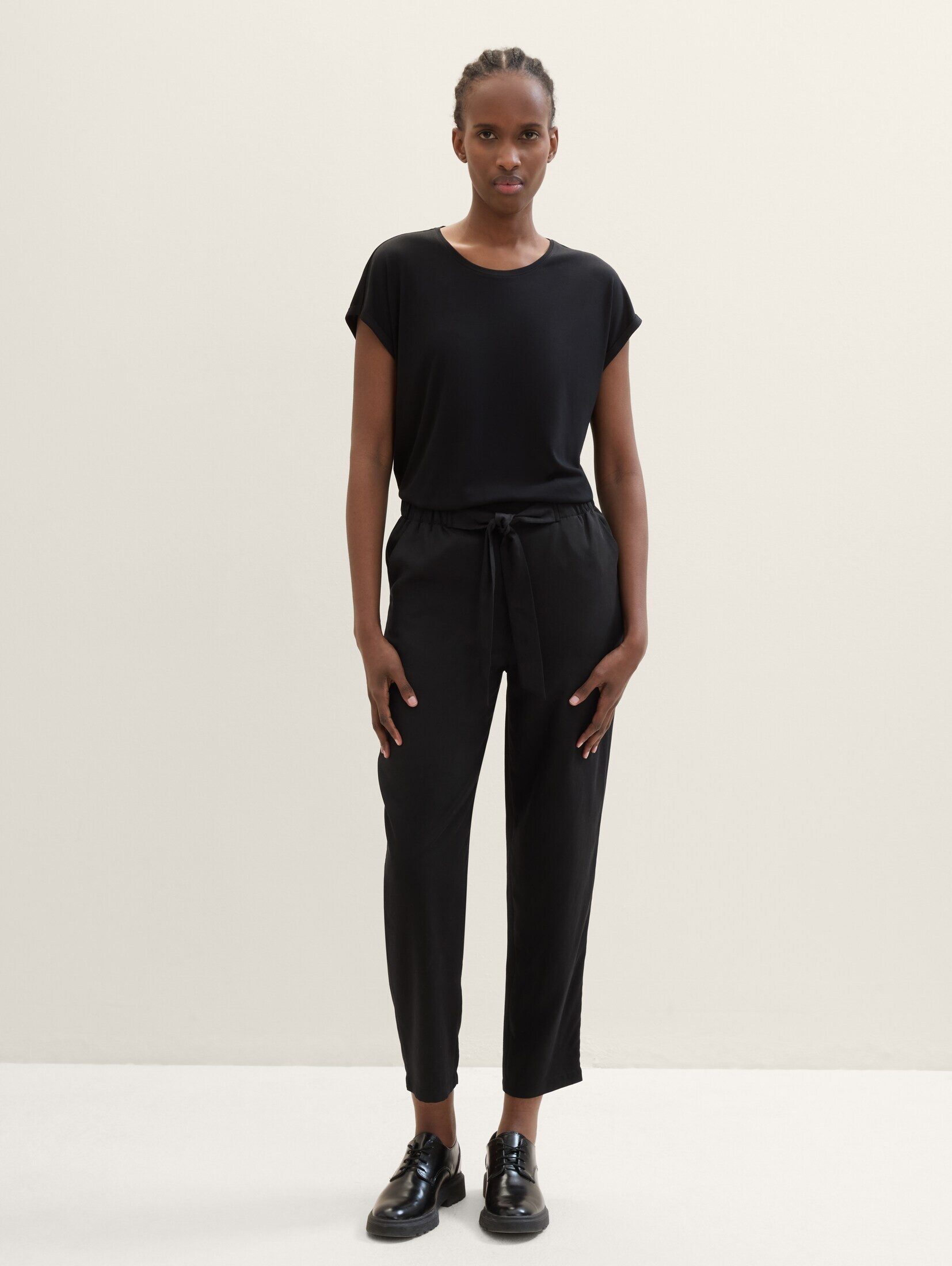TOM TAILOR Denim Stoffhose Paperbag Hose günstig online kaufen