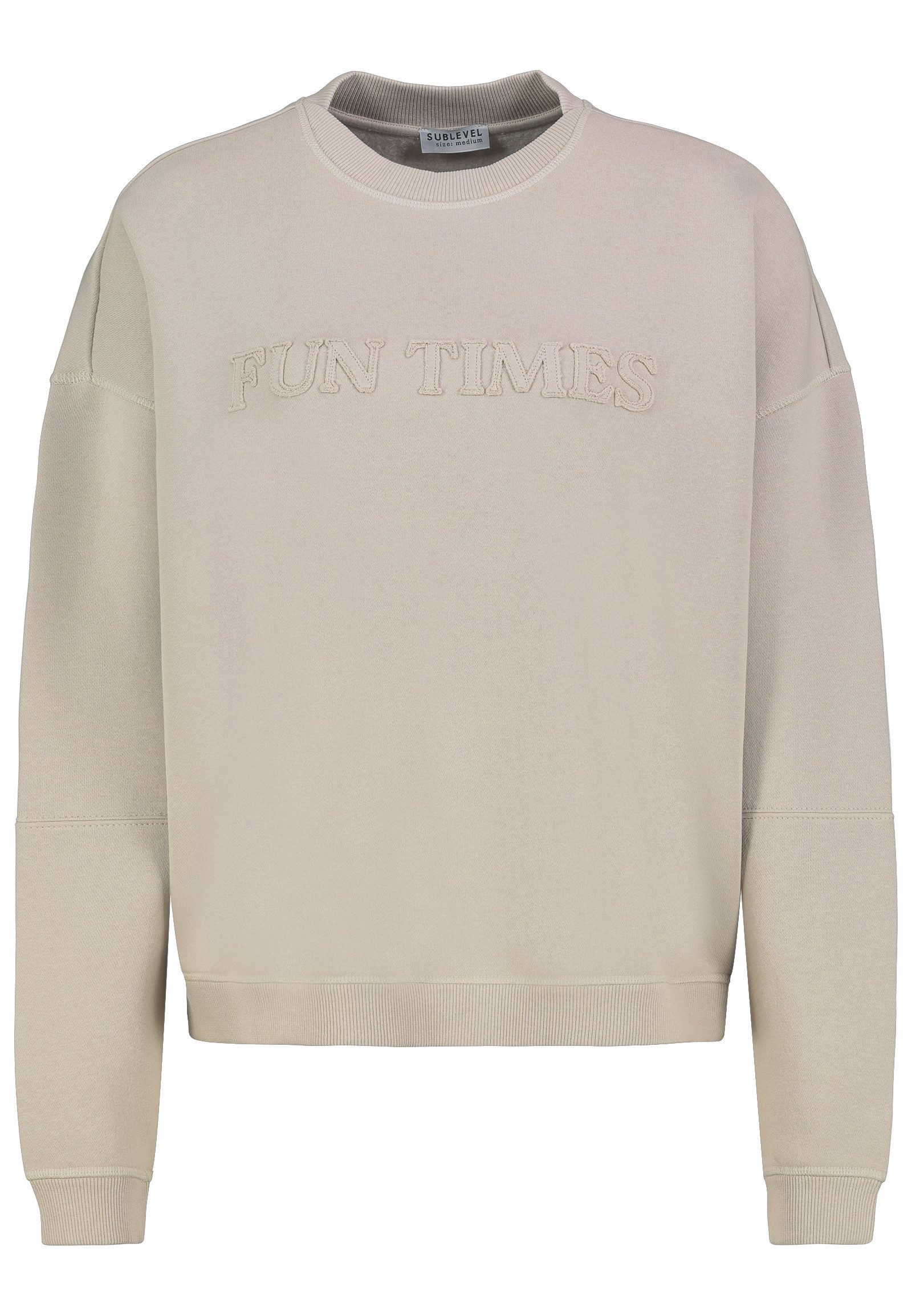 SUBLEVEL Sweatshirt mit 3D Print Sweater, günstig online kaufen