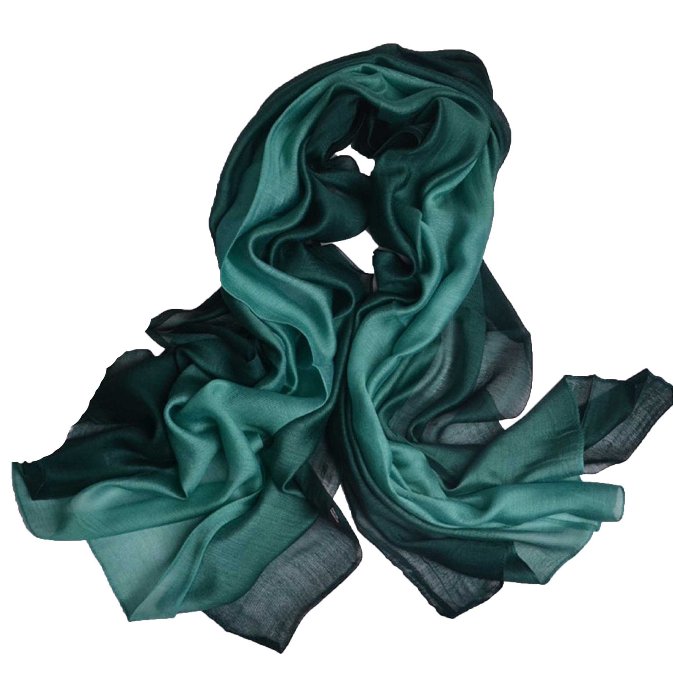 KINSI Seidentuch Monochromer Farbverlauf Damenschal, Modeschal, günstig online kaufen