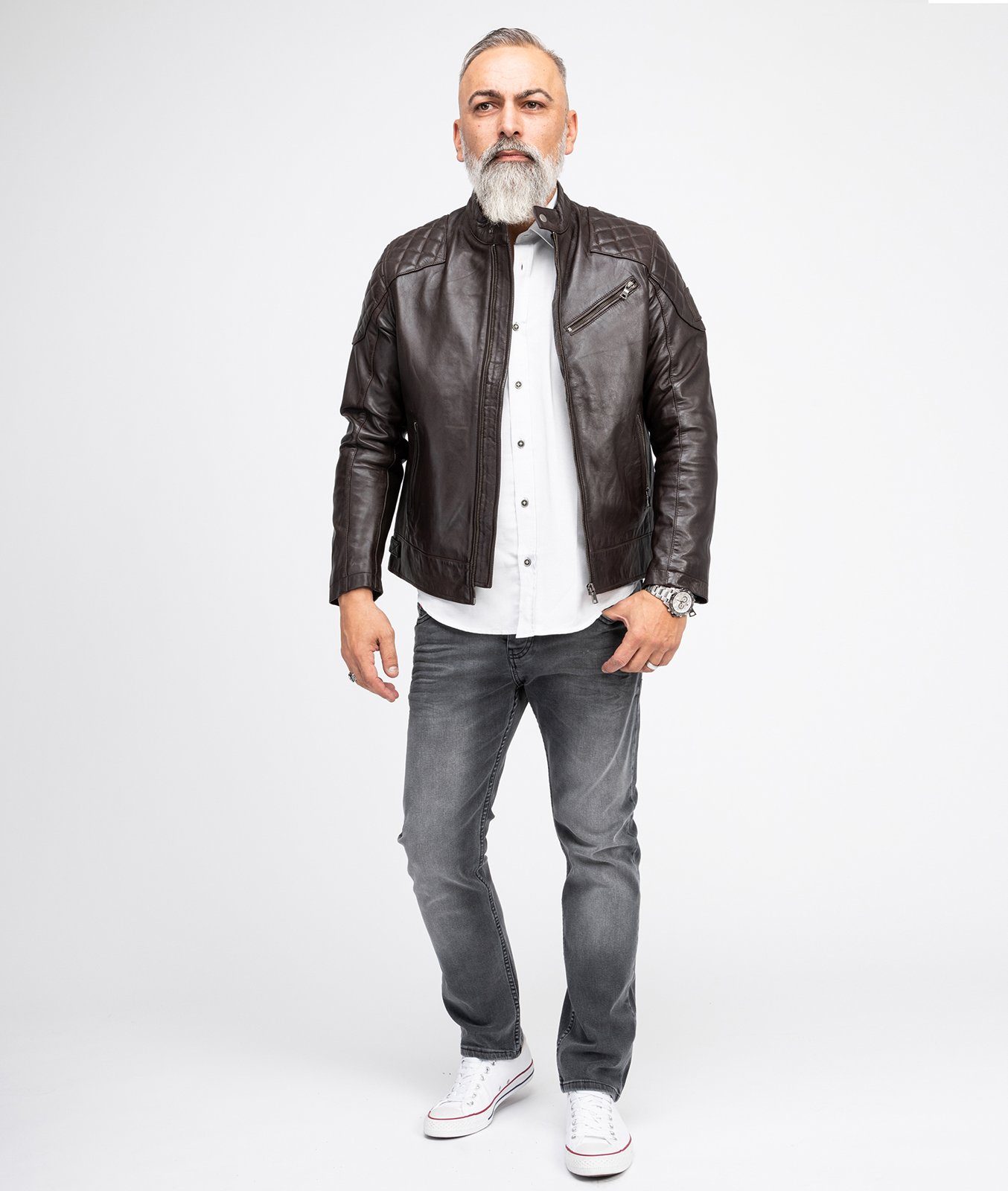 Rock Creek Regular-fit-Jeans Herren Jeans Regular Fit Dunkelgrau RC-2108