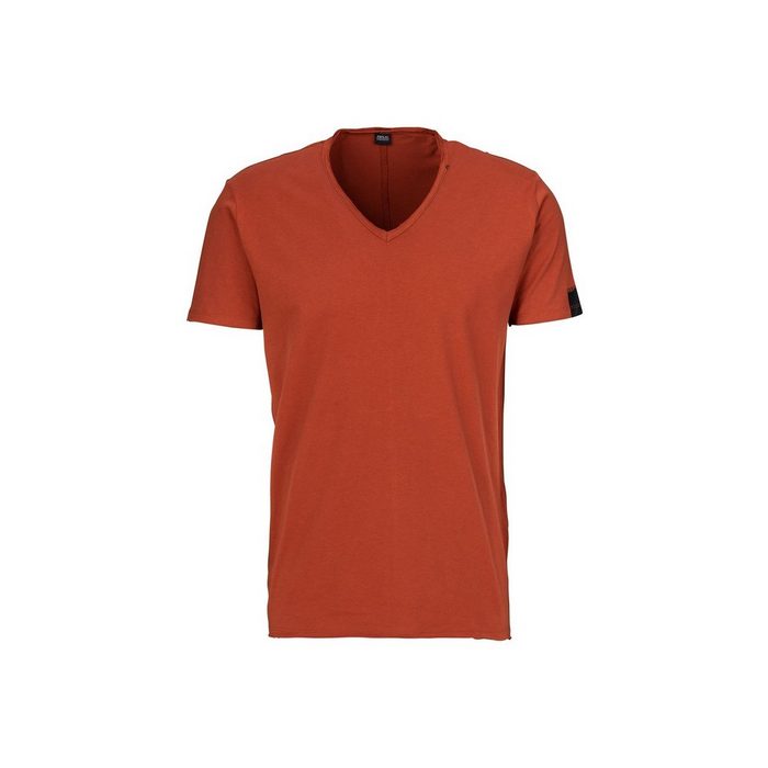 Replay V-Shirt T-Shirt mit V-Ausschnitt aus reiner Baumwolle