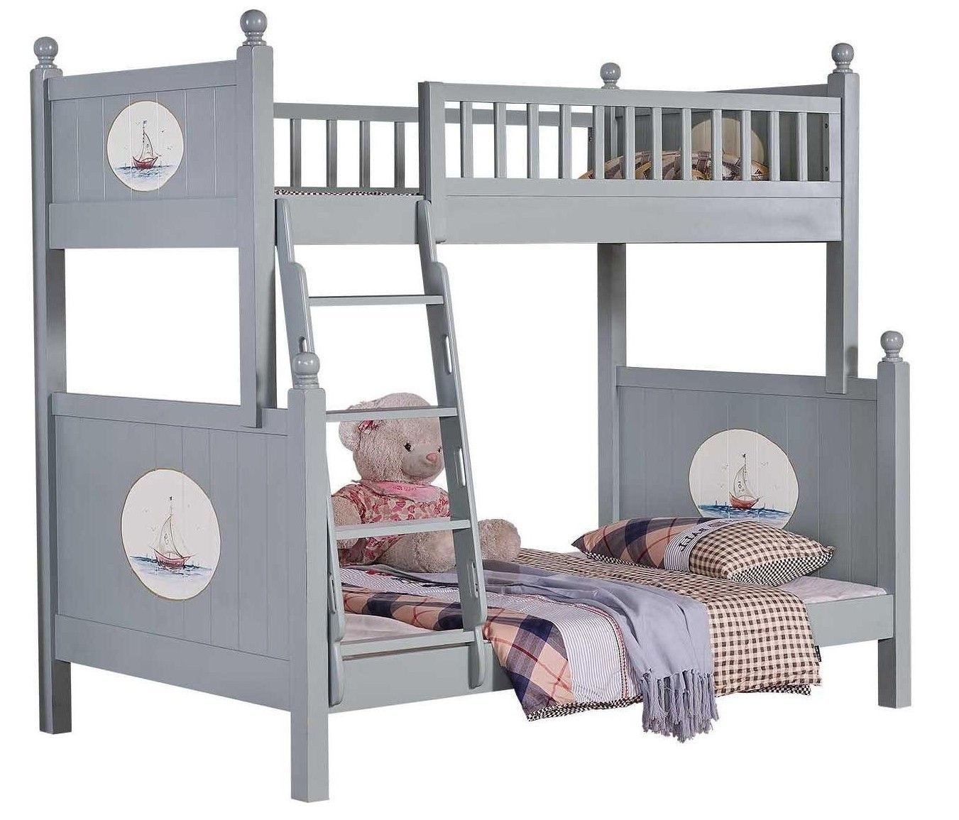 Etagenbett Elegantes Hochbett mit Spielbereich und moderner Verarbeitung