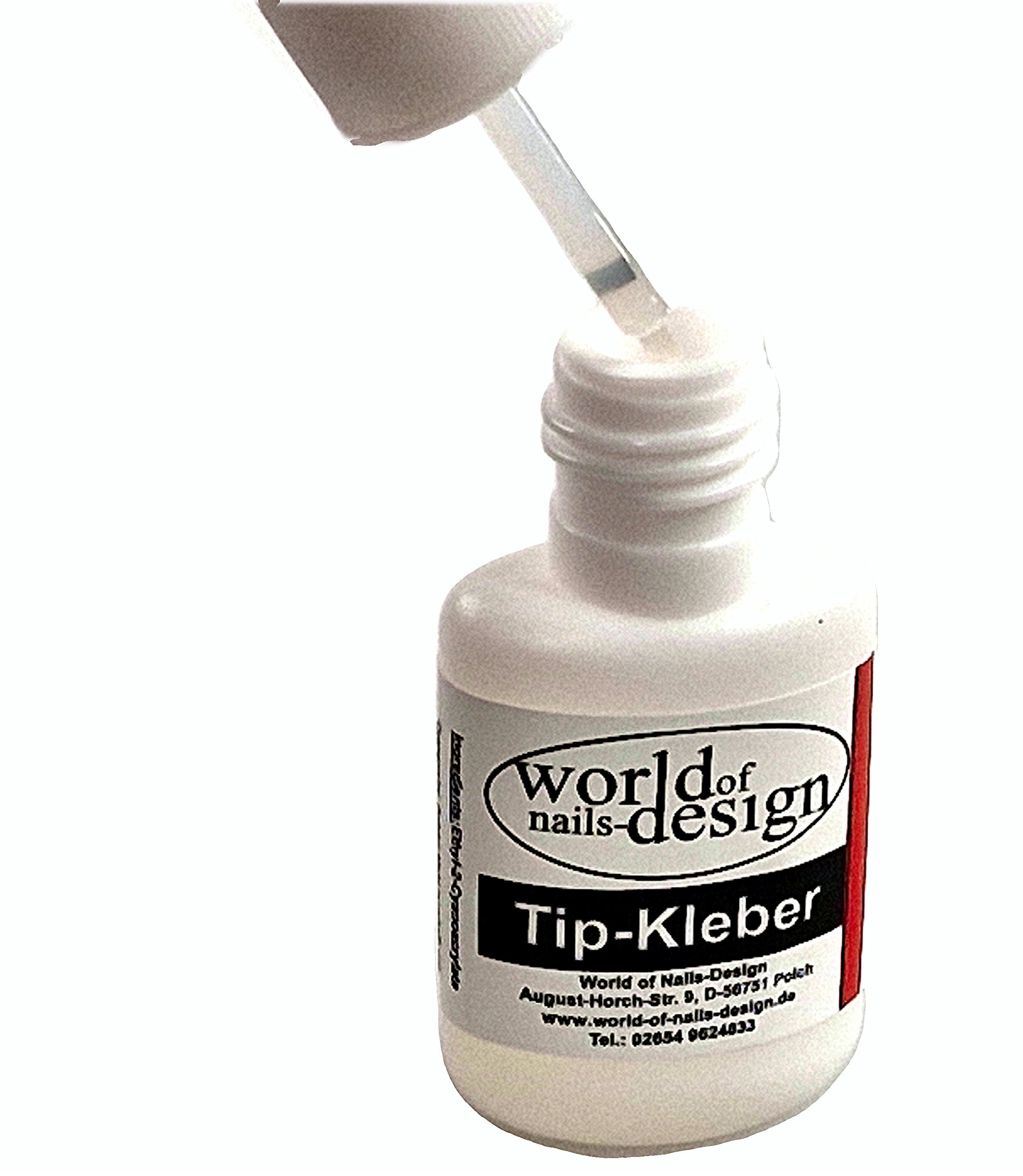 World of Nails-Design Nageldesign Zubehör Nagelkleber für künstliche Fingernägel extra stark, starker Halt