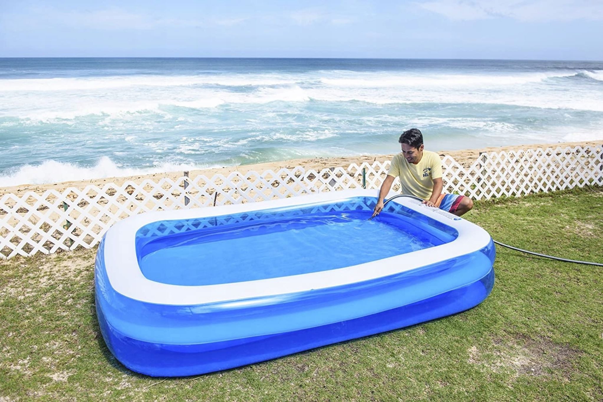 Festivalartikel Schwimmbecken Großer XXL aufblasbarer Gartenpool günstig online kaufen