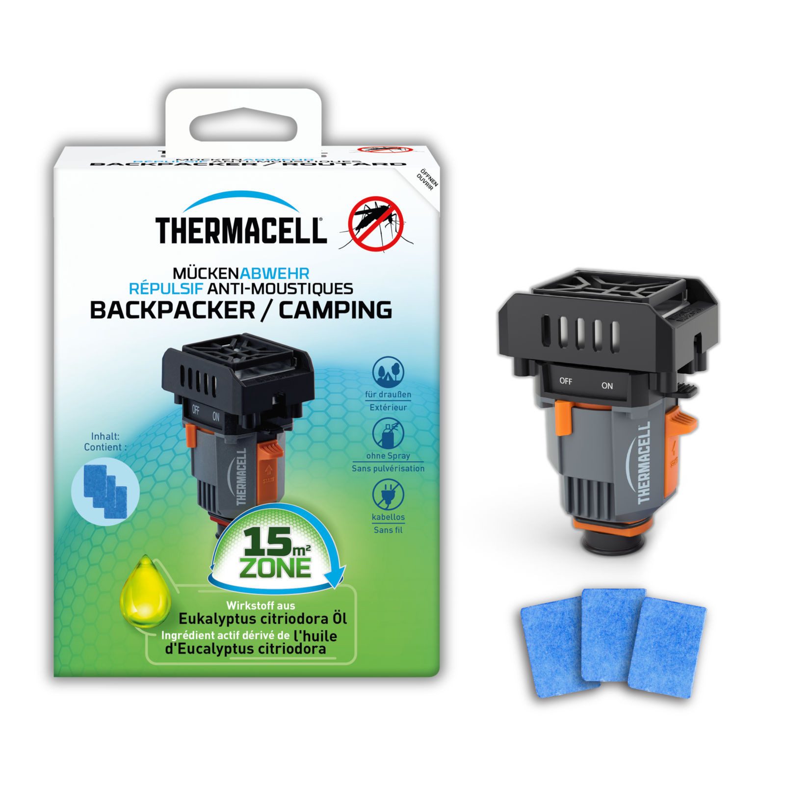 ThermaCell Insektenabwehrgerät Mückenabwehr Backpacker, Mückenschutz Gerät