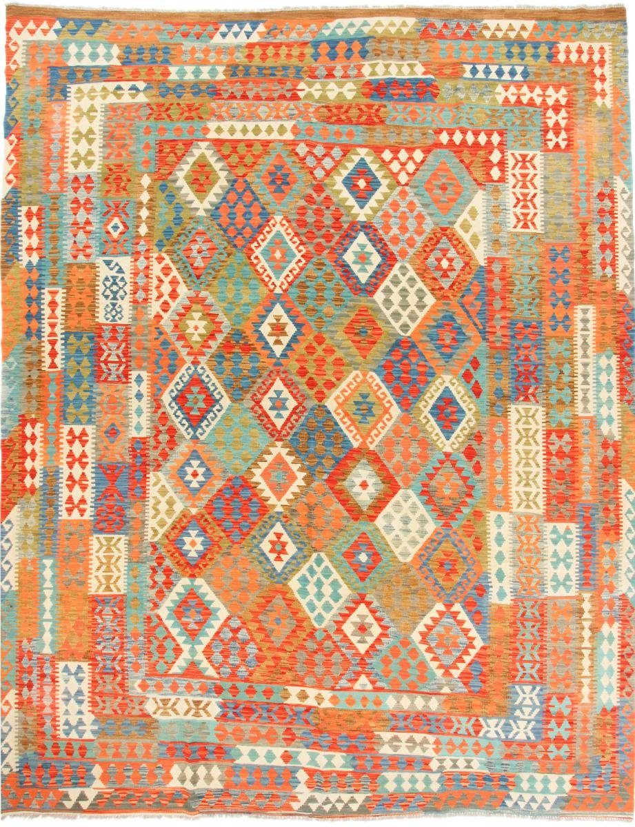 Orientteppich Kelim Afghan 314x398 Handgewebter Orientteppich, Nain Trading, rechteckig, Höhe: 3 mm