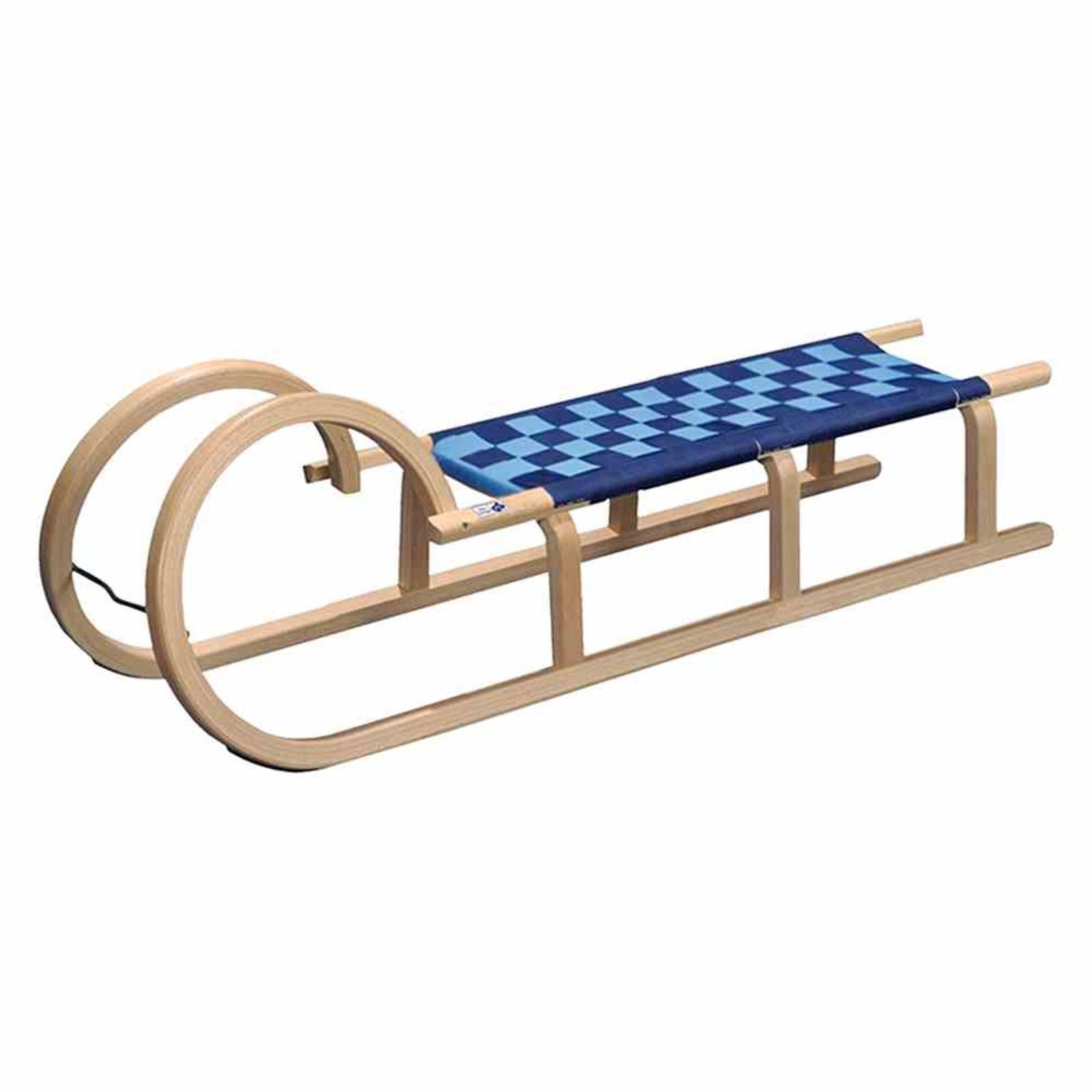 COLINT Schlitten Hörner Rodel Schlitten mit Gurt Bespannung 110cm