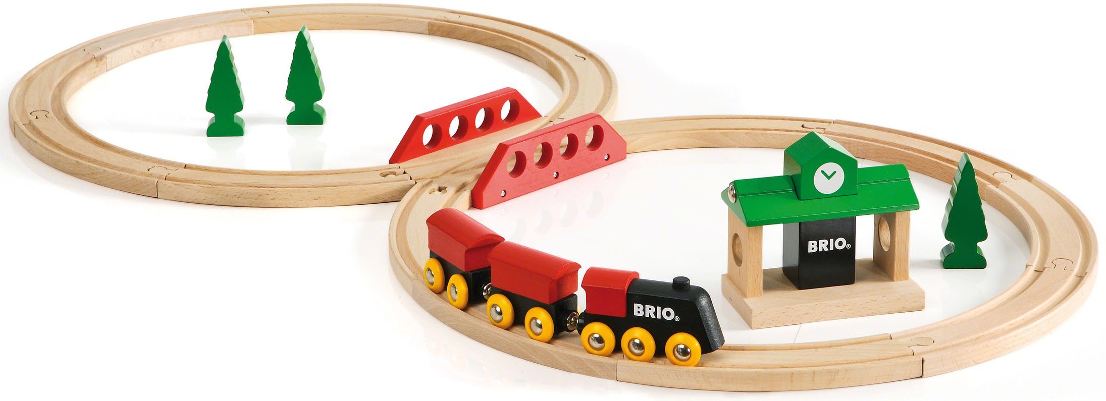 BRIO® Spielzeug-Eisenbahn Bahn Acht Set - Classic Line, (Set), Made in Euro günstig online kaufen