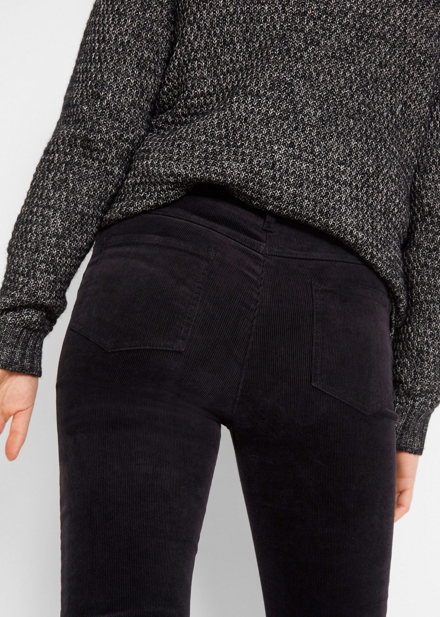 bonprix Cordhose aus Stretch-Material, Slim Fit, mit Eingrifftaschen