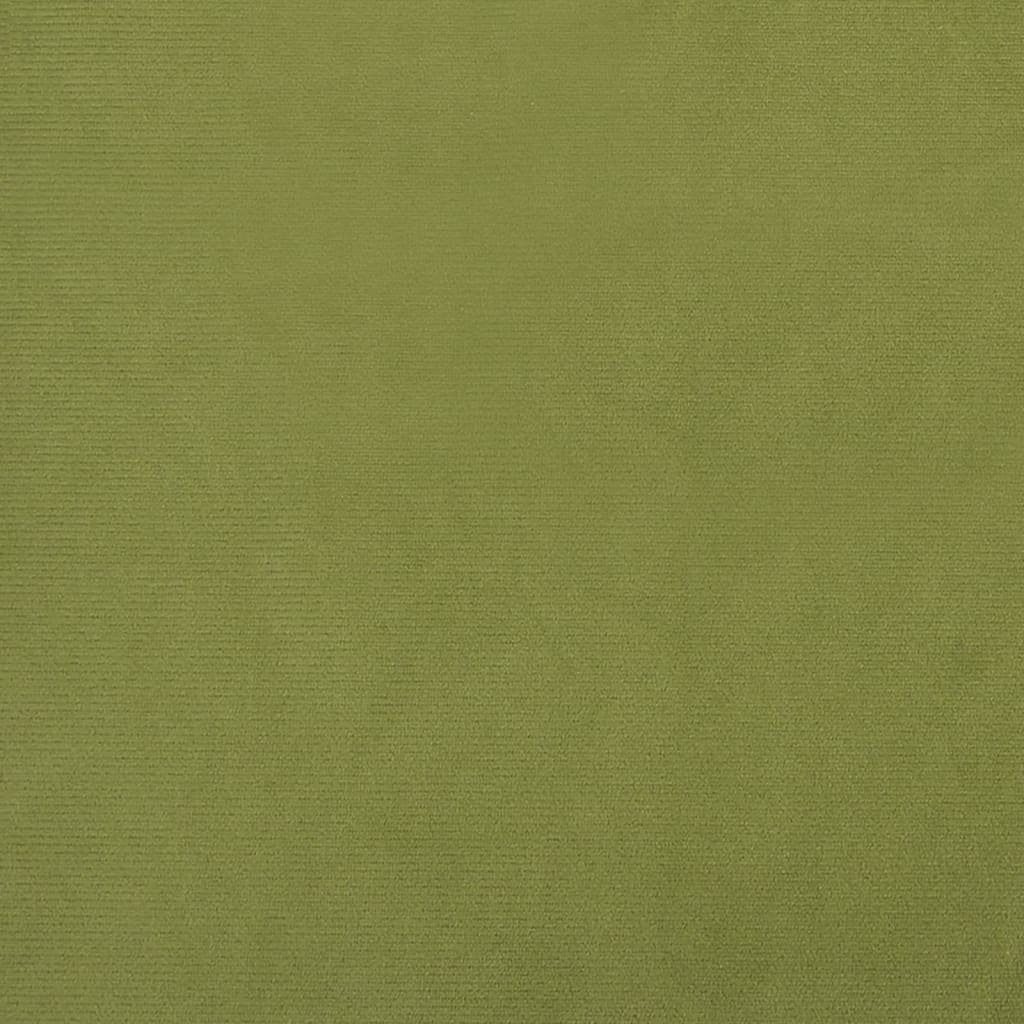 vidaXL Schaukelstuhl Hellgrün St) mit Hellgrün Massivholz-Gummibeinen Hellgrün (1 | Samt Schaukelstuhl