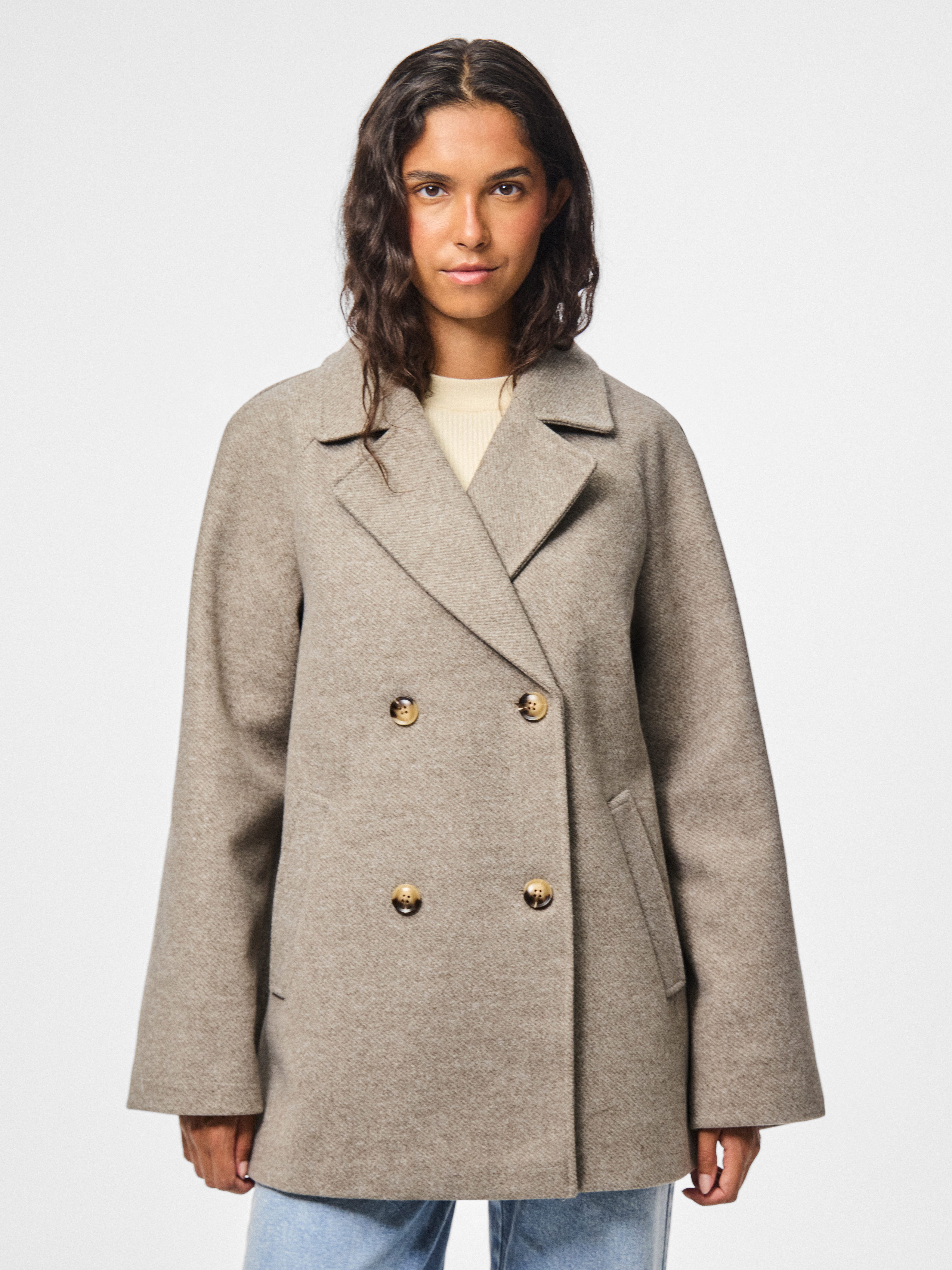 pieces Kurzmantel PCMARBEL COAT NOOS