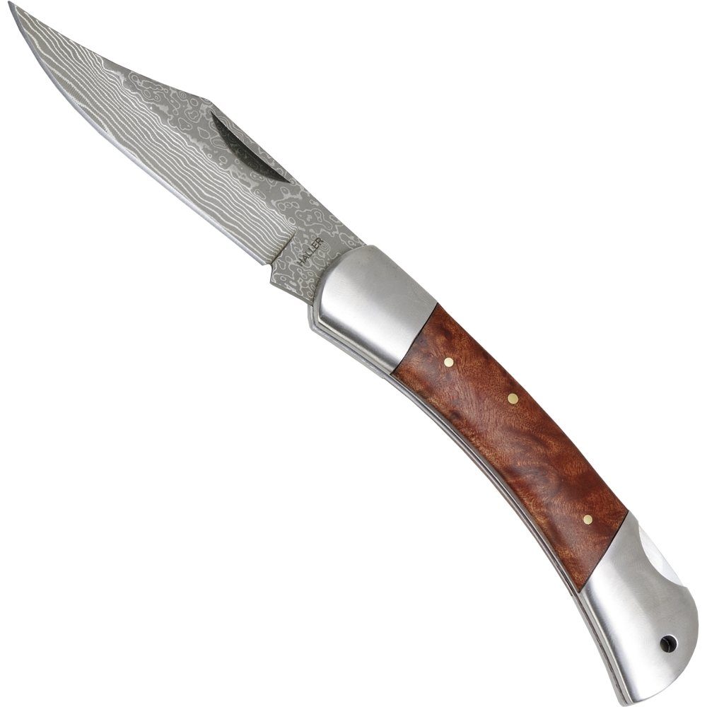 Haller Messer Taschenmesser »Damast Schließmesser Wurzelholzgriff  Geschenkbox«, rostfrei online kaufen | OTTO