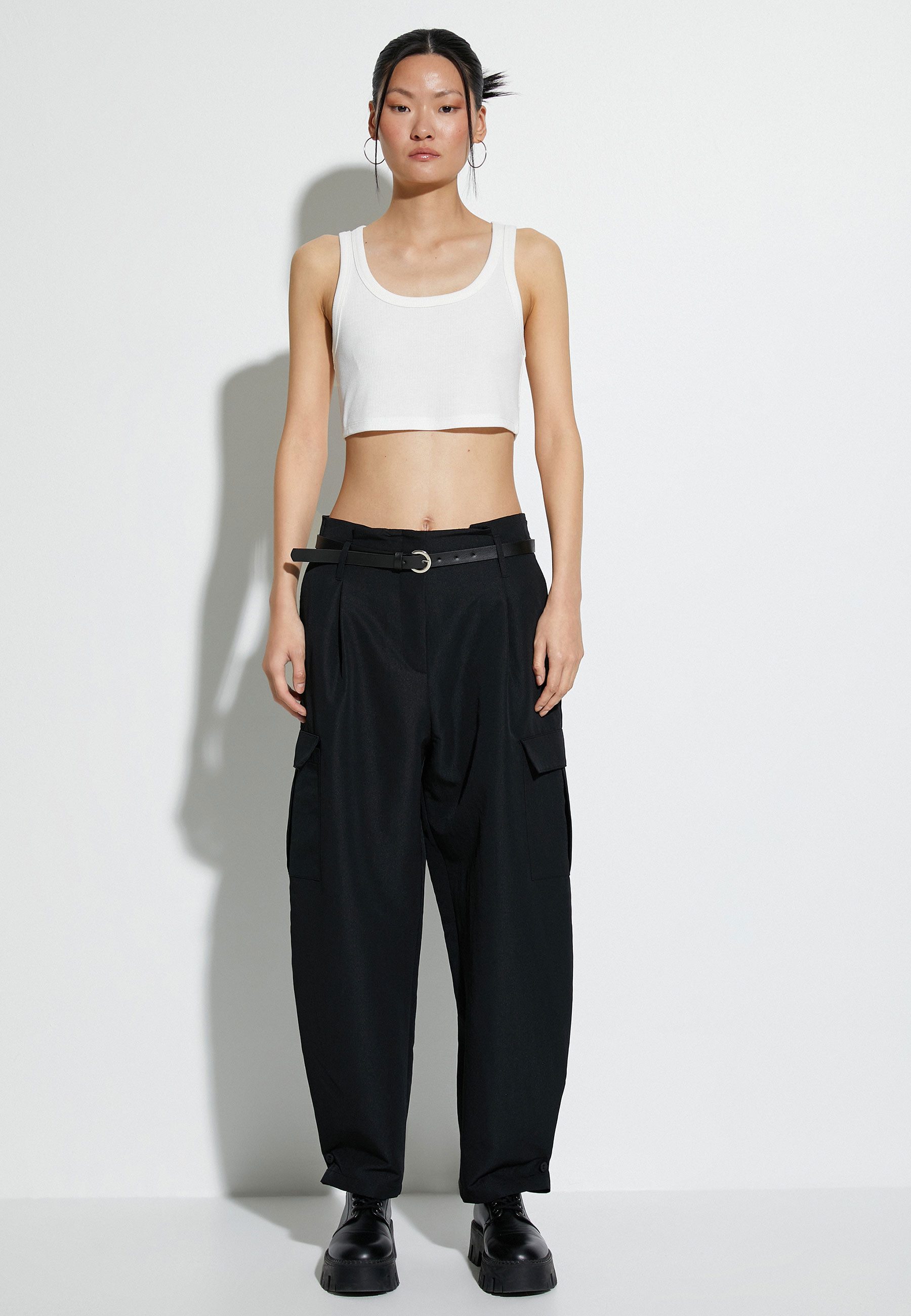 Pants Pantalones Chandal Negro Mujer Champion 114908 Negro Textil
