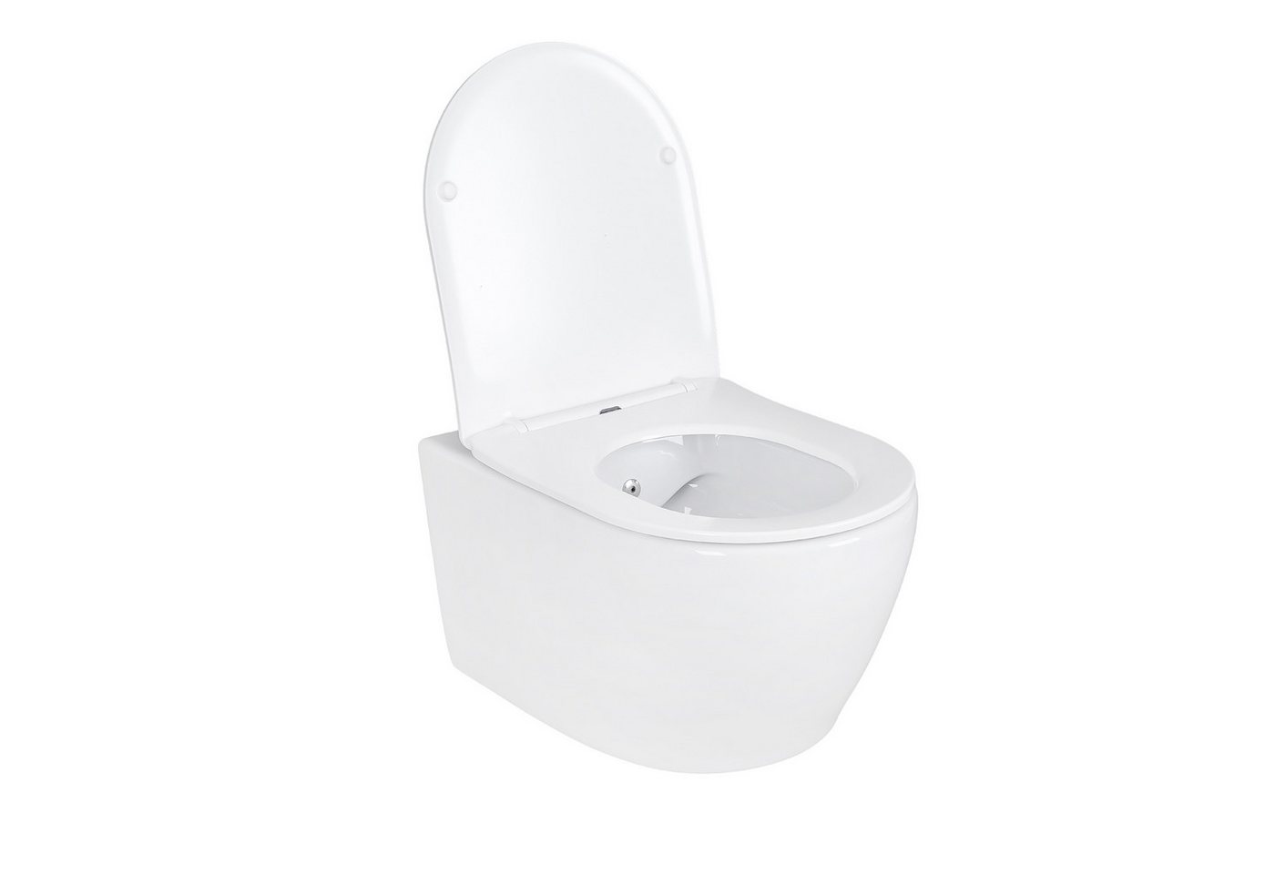 Thumbnail - Belvit Tiefspül-WC AL5512+AL0411, Spülrandloses Wand Hänge WC Spülrandlos Toilette Bidet Taharet