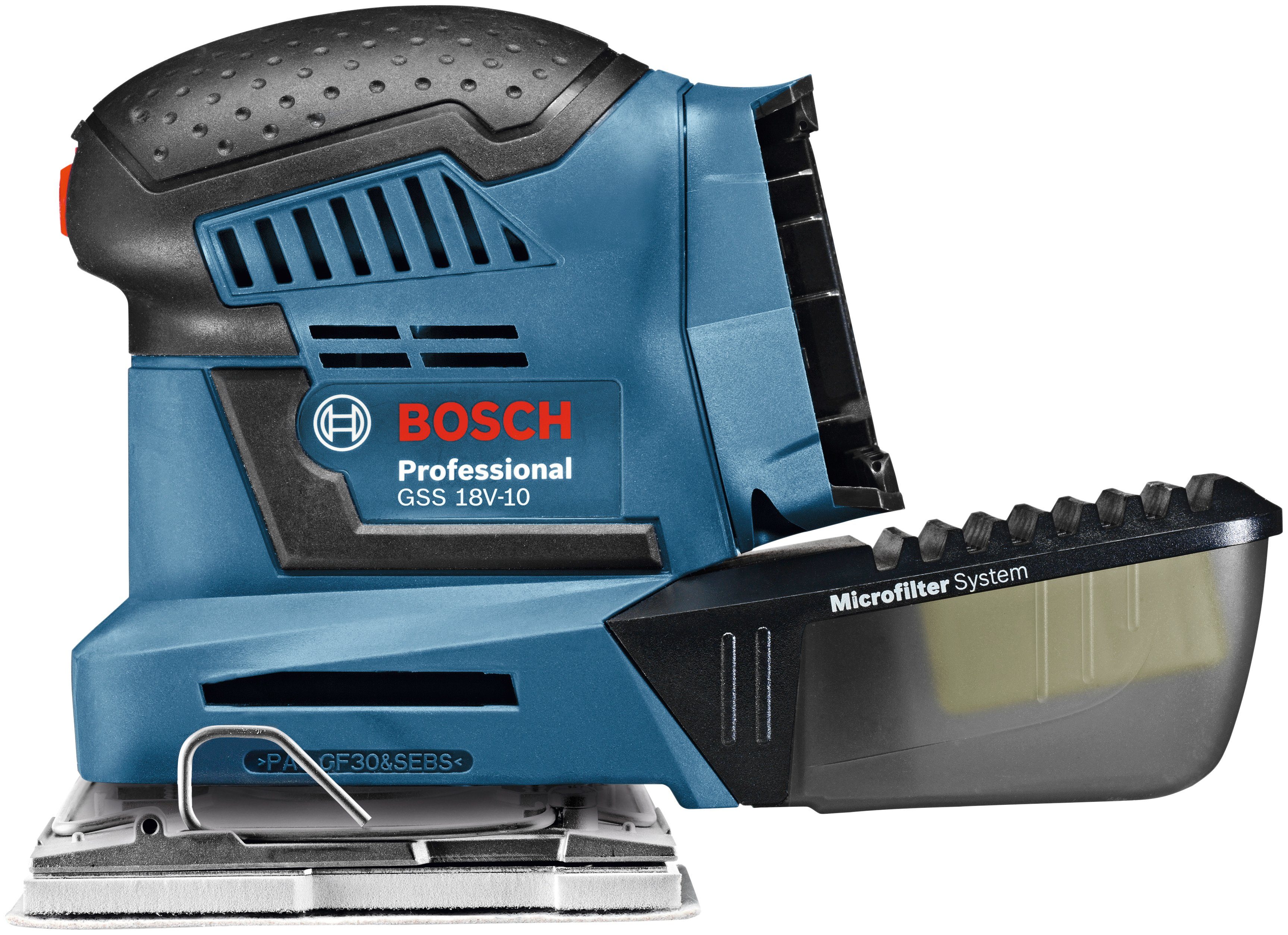 Bosch Professional Schwingschleifer GSS 18V-10, 18 V, ohne Akku und Ladegerät