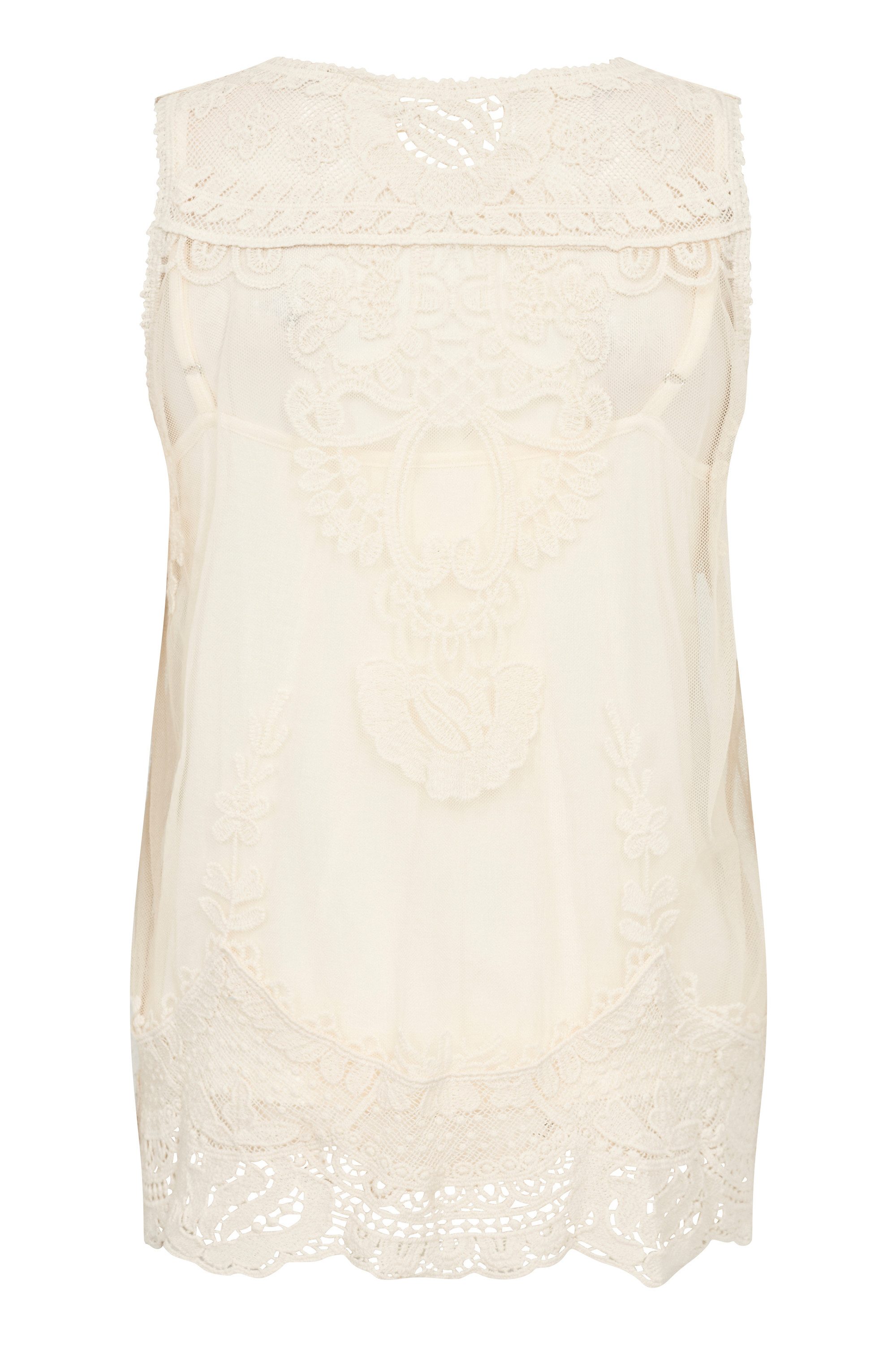 Cream Kurzarmbluse Kurzarm-Bluse CRLua