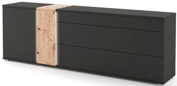 COTTA Sideboard Montana, Breite 235 cm, inkl. LED-Beleuchtung und Push-To-Open