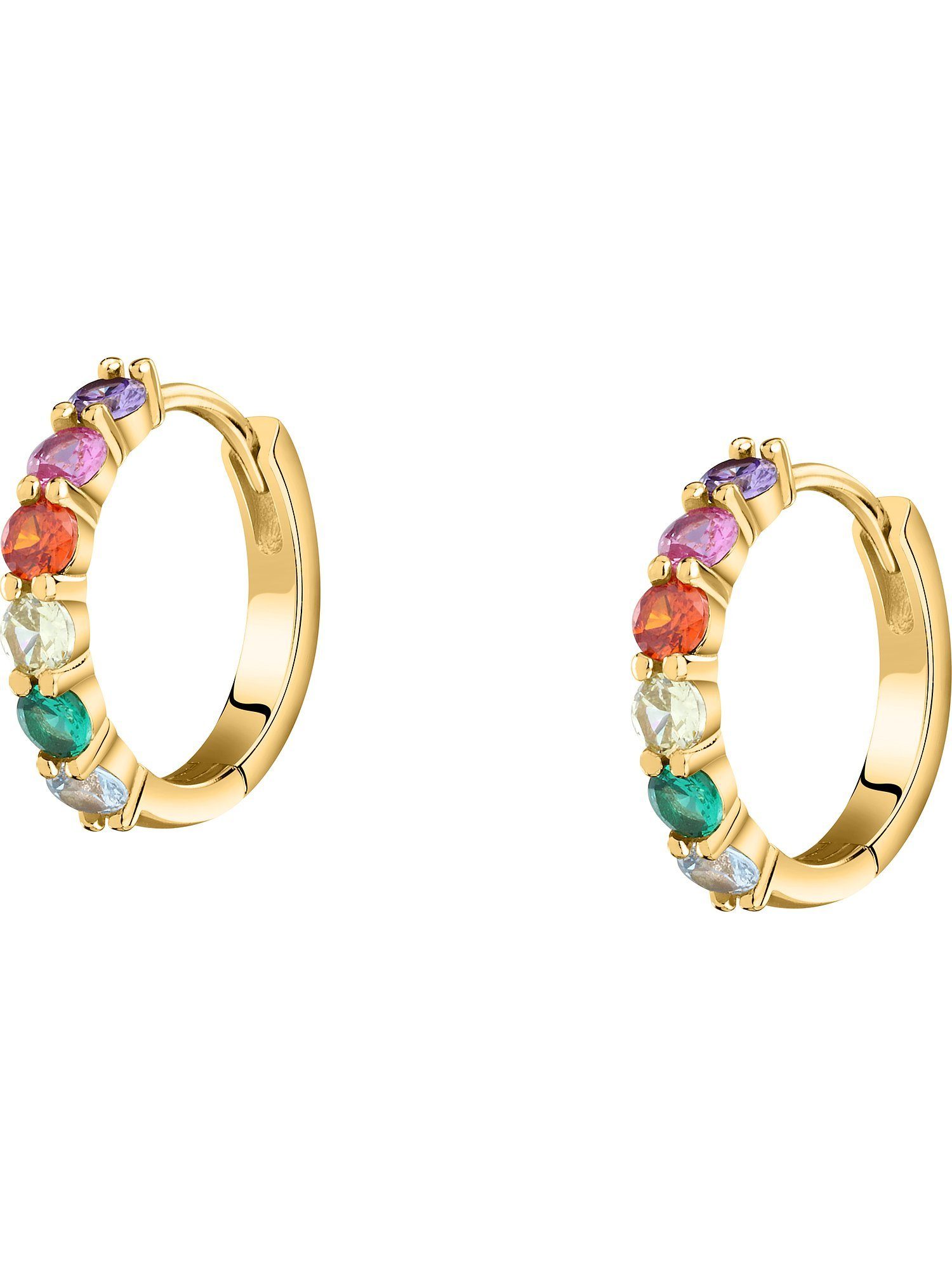 CHRIST Paar Creolen CHRIST Damen-Creolen 925er Silber 12 Zirkonia (Paar), C günstig online kaufen