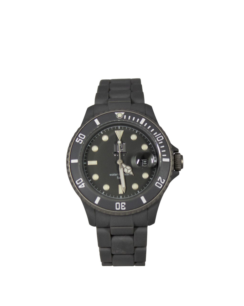 Light Time Quarzuhr Armbanduhr Damen Datum Kunststoff Grau L142GRY, Datumsanzeige