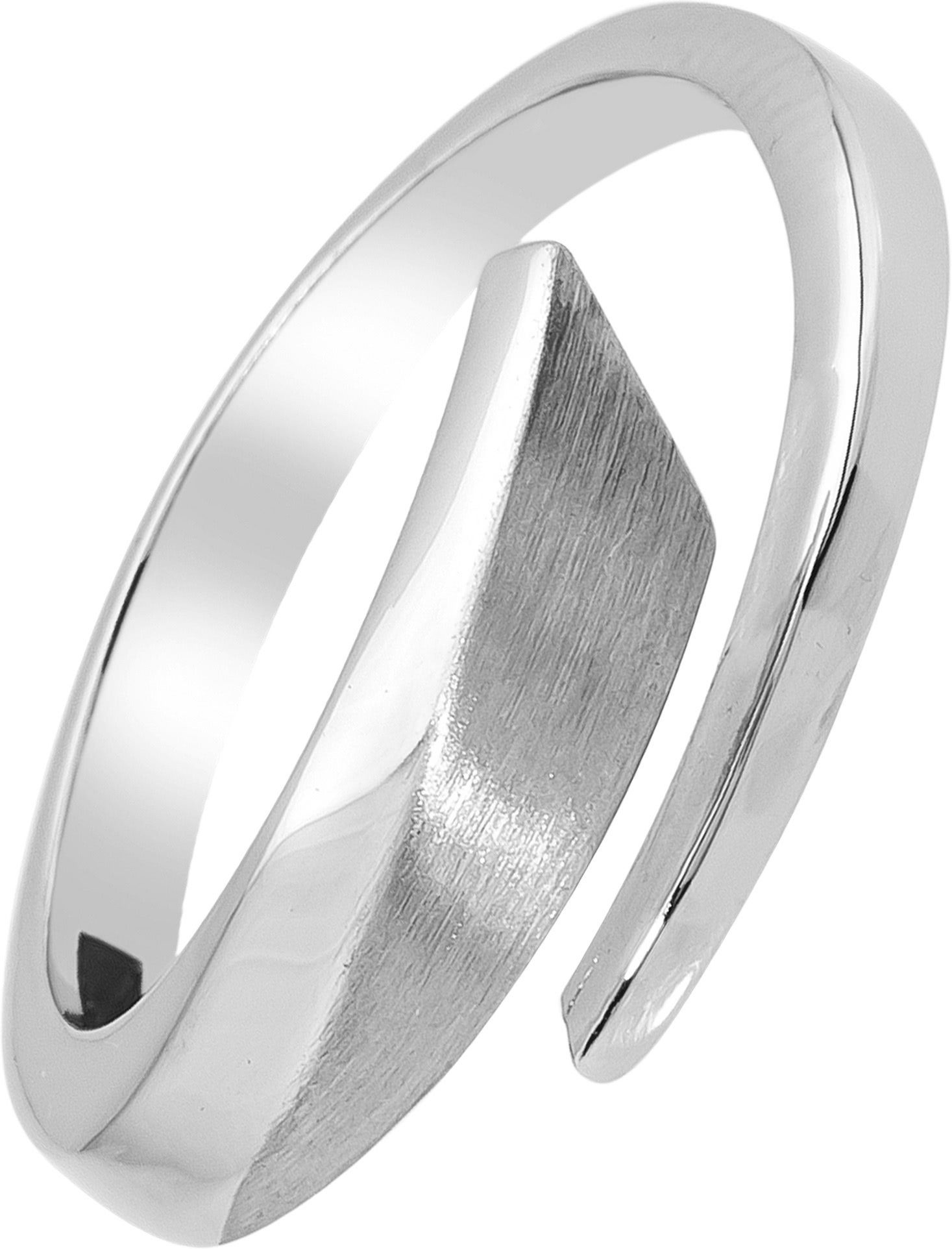 Balia Silberring Balia Ring für Damen mit matter und (Fingerring), Fingerring Größe 60 (19,1), 925 Sterling Silber (Zeitlos) Silber 925