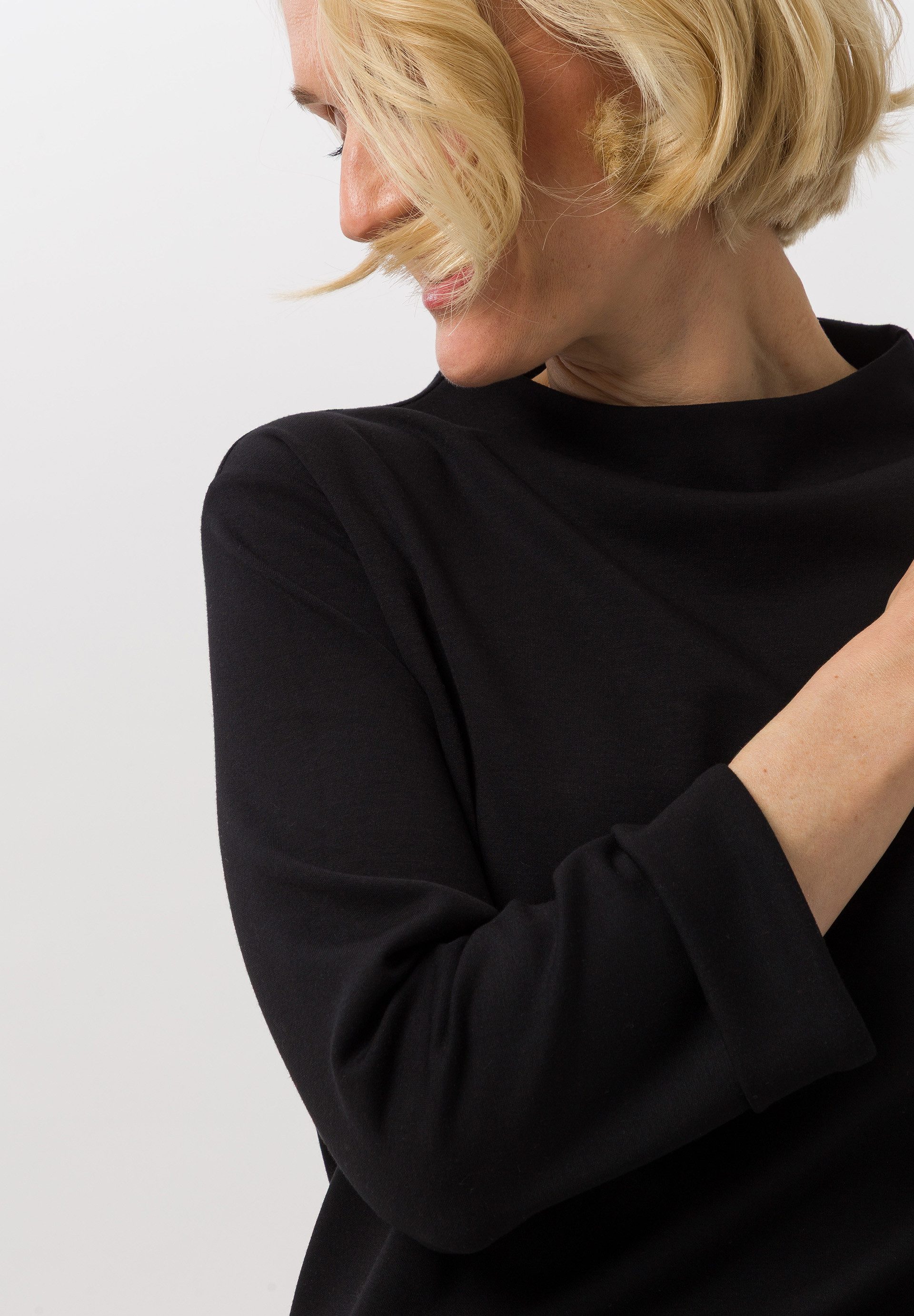 FRANK WALDER T-Shirt aus weichem Modal-Mix