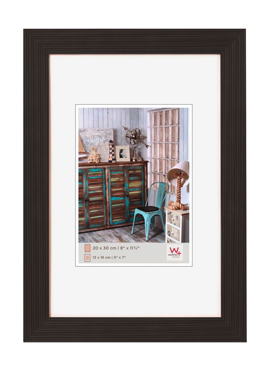 Walther Design Bilderrahmen GRADO, Holz, Schwarz, 40 x 50 cm, (1 St)