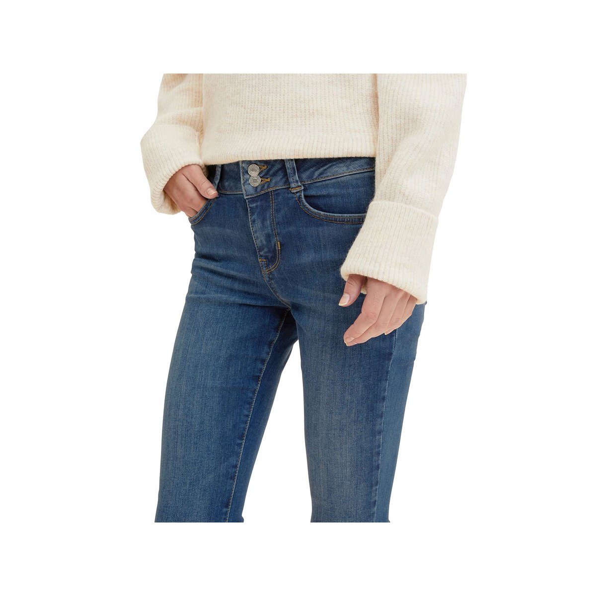 TOM TAILOR (1-tlg) dunkel-blau 5-Pocket-Jeans