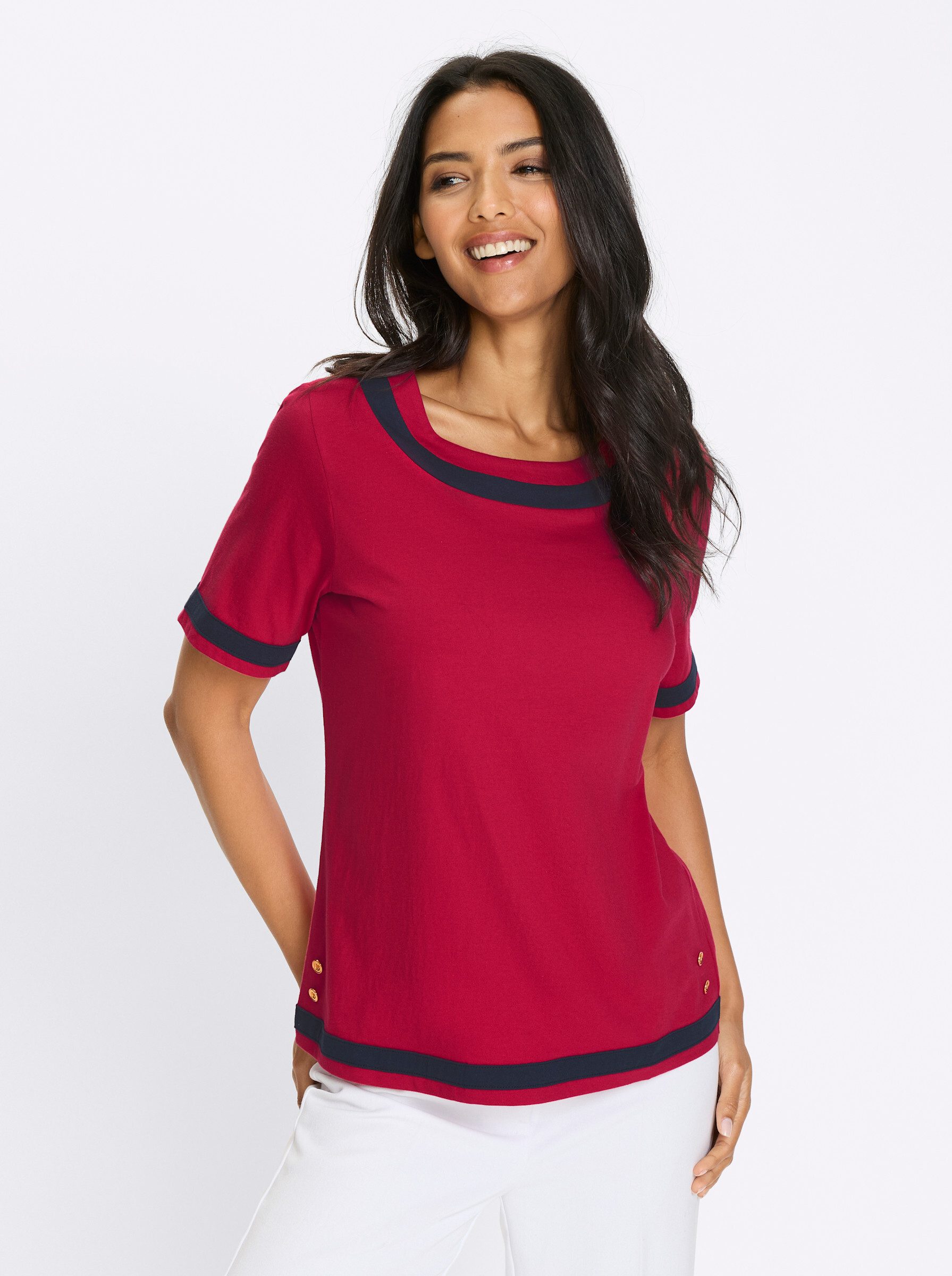 Sieh an! T-Shirt Kurzarmshirt . günstig online kaufen