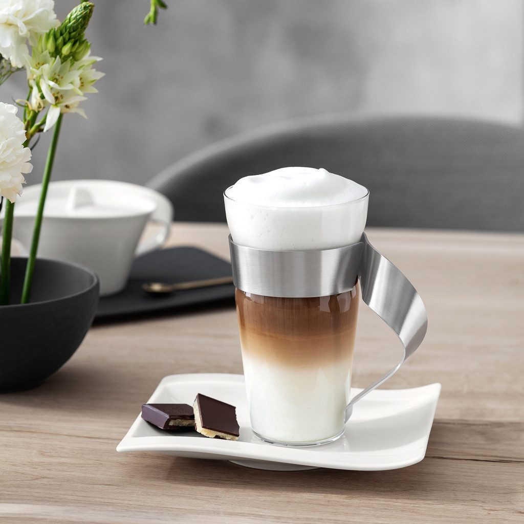 Villeroy & Boch Teeglas NewWave Latte-Macchiato-Glas 150mm, 1-tlg., Glas, Borosilikatglas, 1 Stck, spülmaschinenfest