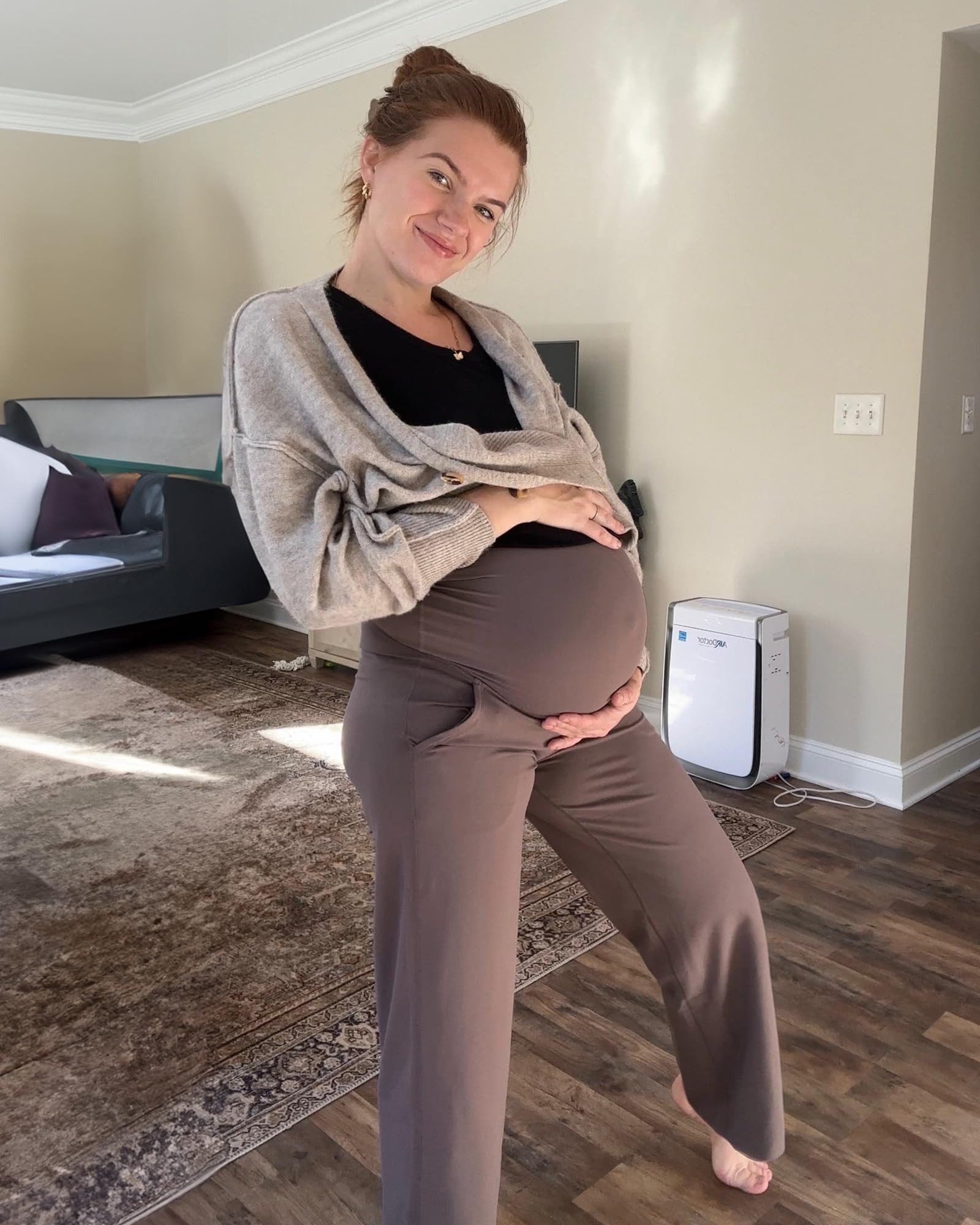 G4Free Umstandshose Damen Umstandshose Jogginghosen Slim Fit Yogahose Arbei günstig online kaufen