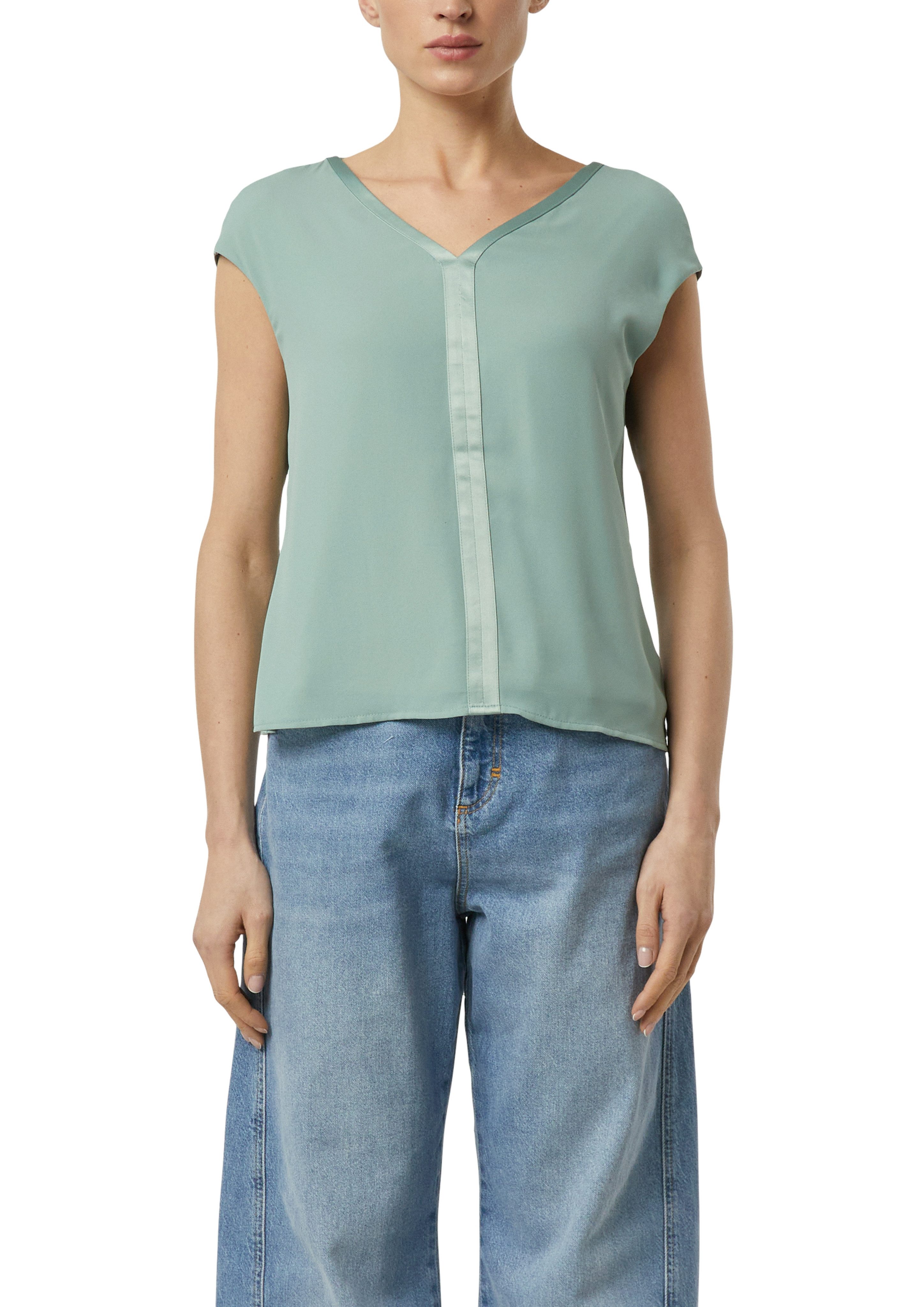 comma Kurzarmshirt mit Viskose