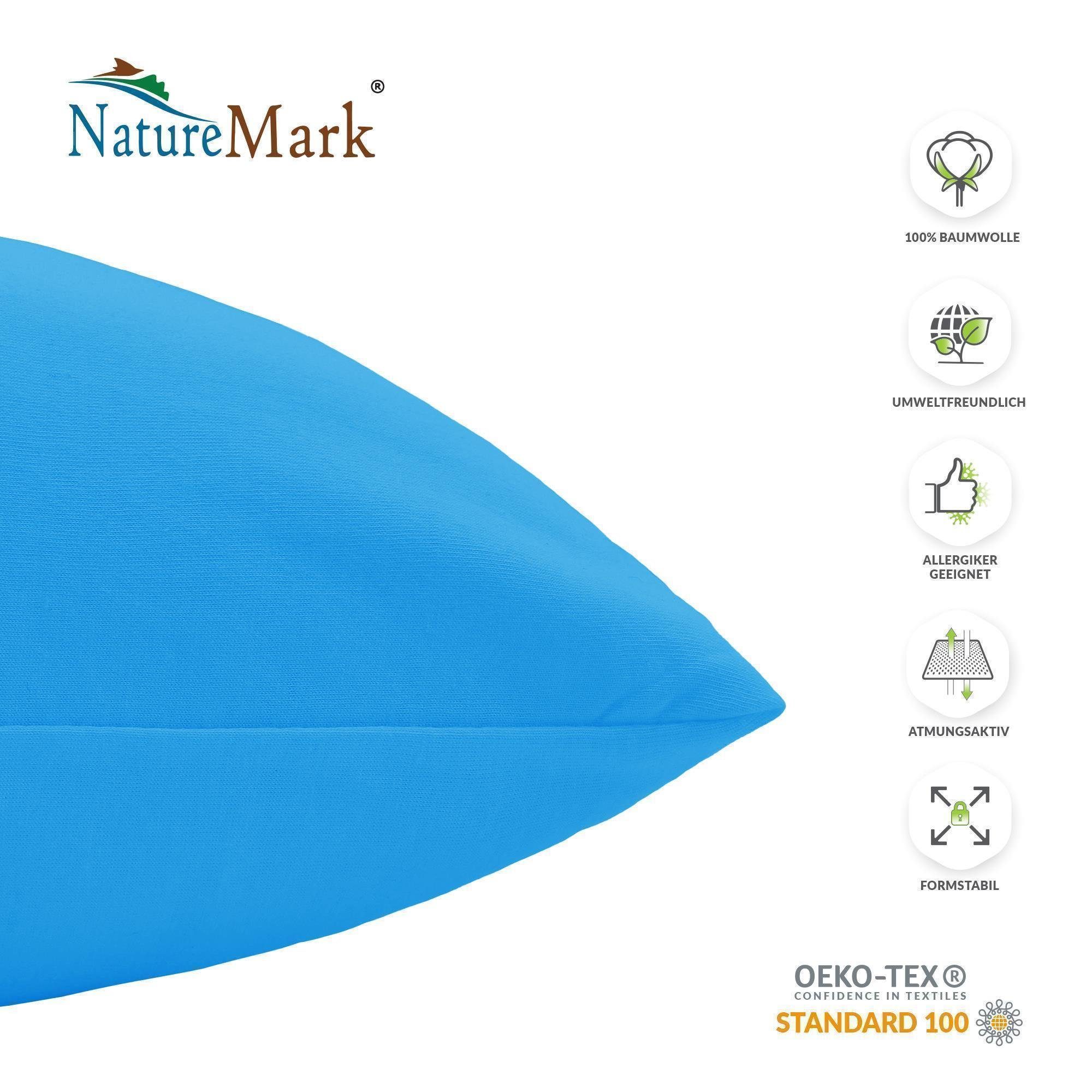 NatureMark Kissenbezüge 2er Pack Jersey Kissenbezug Kissenhülle, (2 Stück), günstig online kaufen