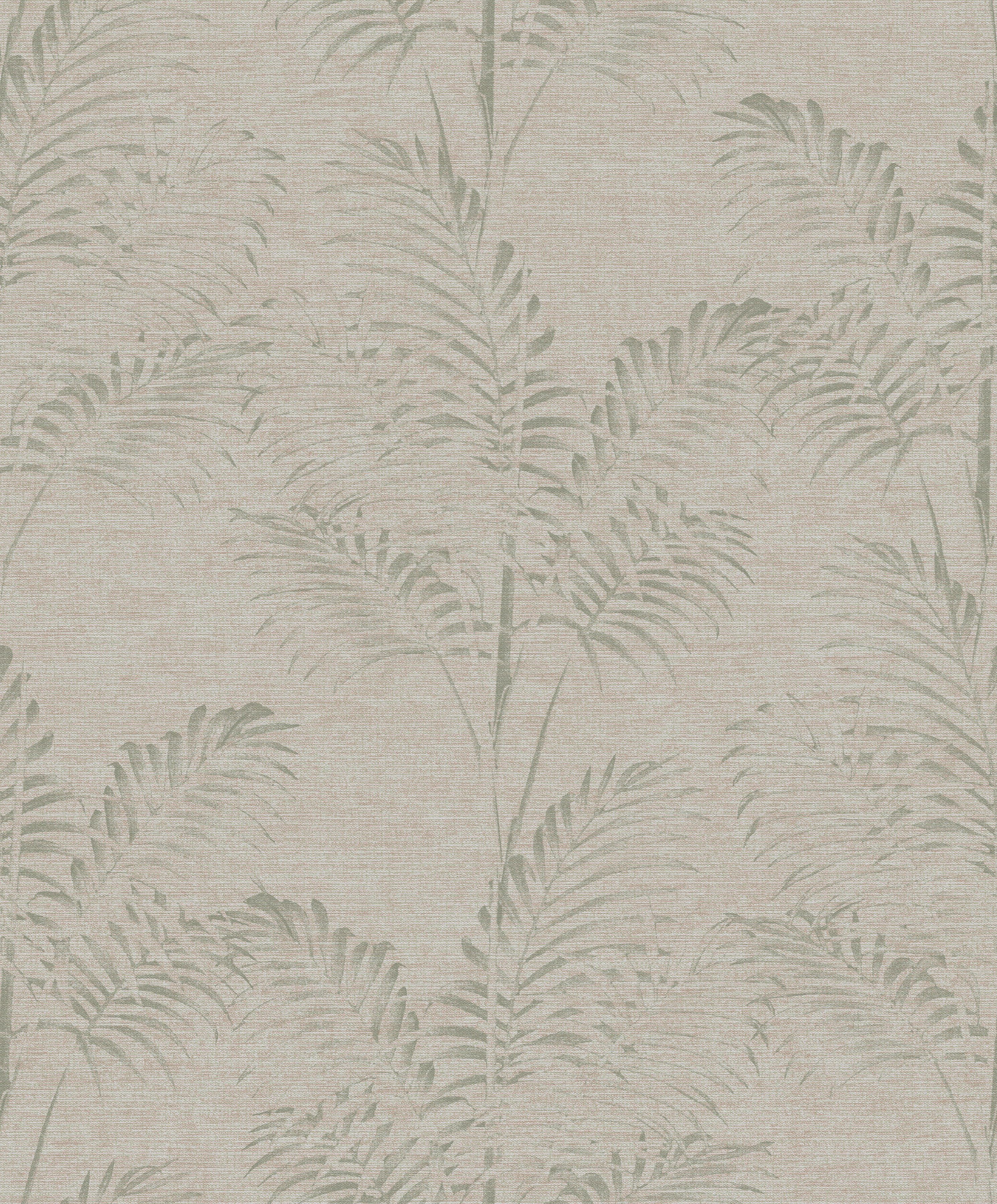 Art for the home Vliestapete Pure Nature Palme, glatt, botanisch, (1 St), Grün - 53x10m